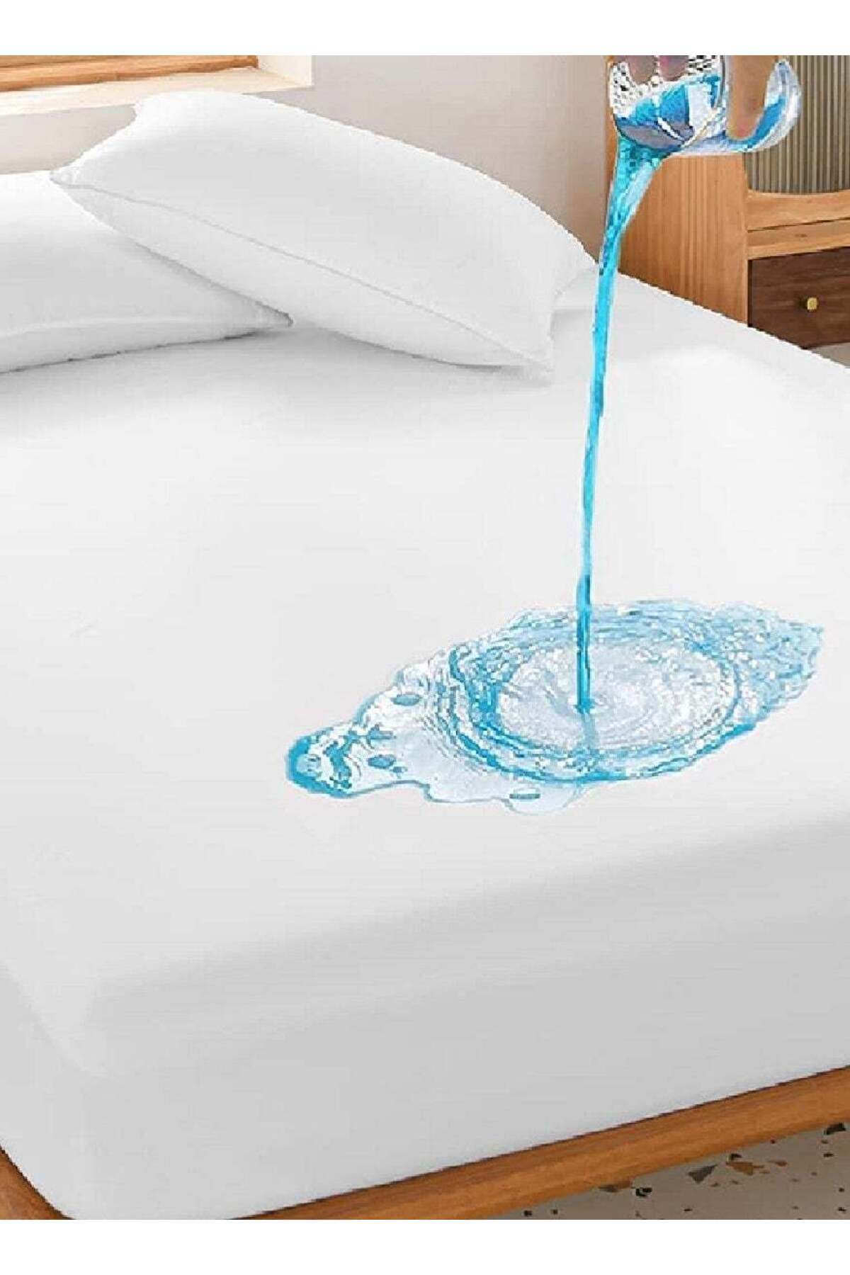 Generic-Terry Waterproof Mattress Protector With Deep Pocket And All Around Elastics, 120X200+20cm, White 1