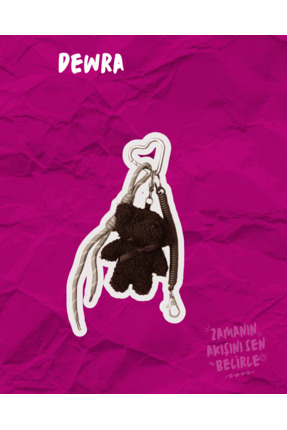 Dewra project Acı Kahve Ayıcıklı Çanta Charmı