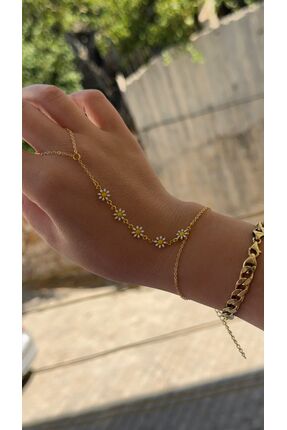 charmove ile kendinizi şımartın Kadın Gold Renk Papatya Model şahmeran