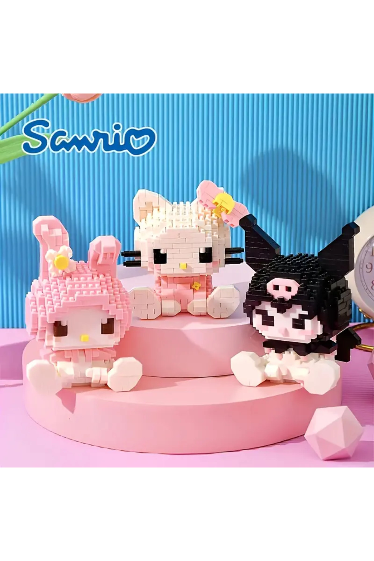 ست بلوک‌های ساختنی شخصیت مای ملودی، اسباب‌بازی آموزشی و پازل خلاقانه، هدیه مناسب برای تولد و کریسمس