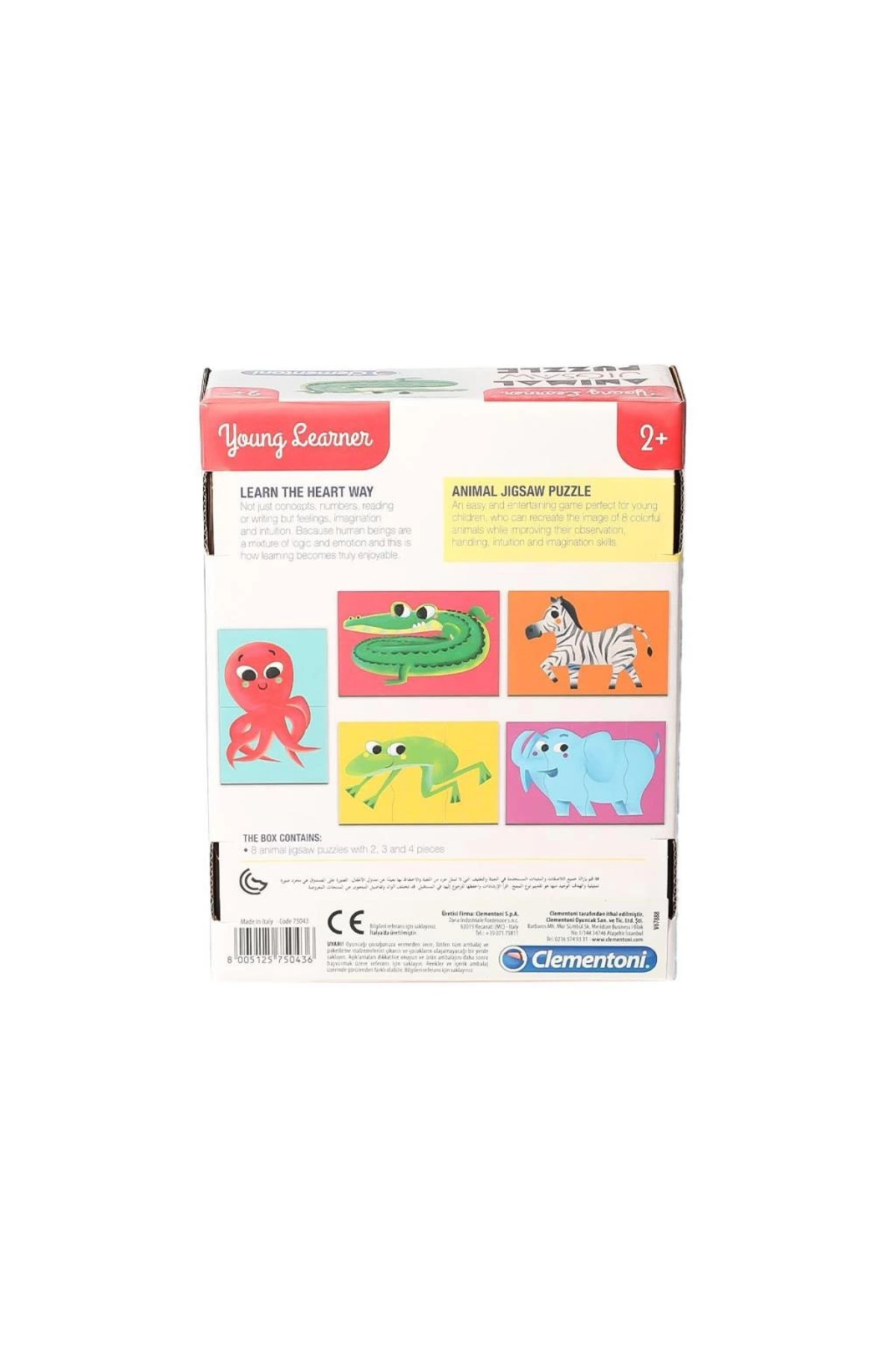 Bfs 75043tr کودک نوپا - پازل حیوانات بامزه +۳ سال