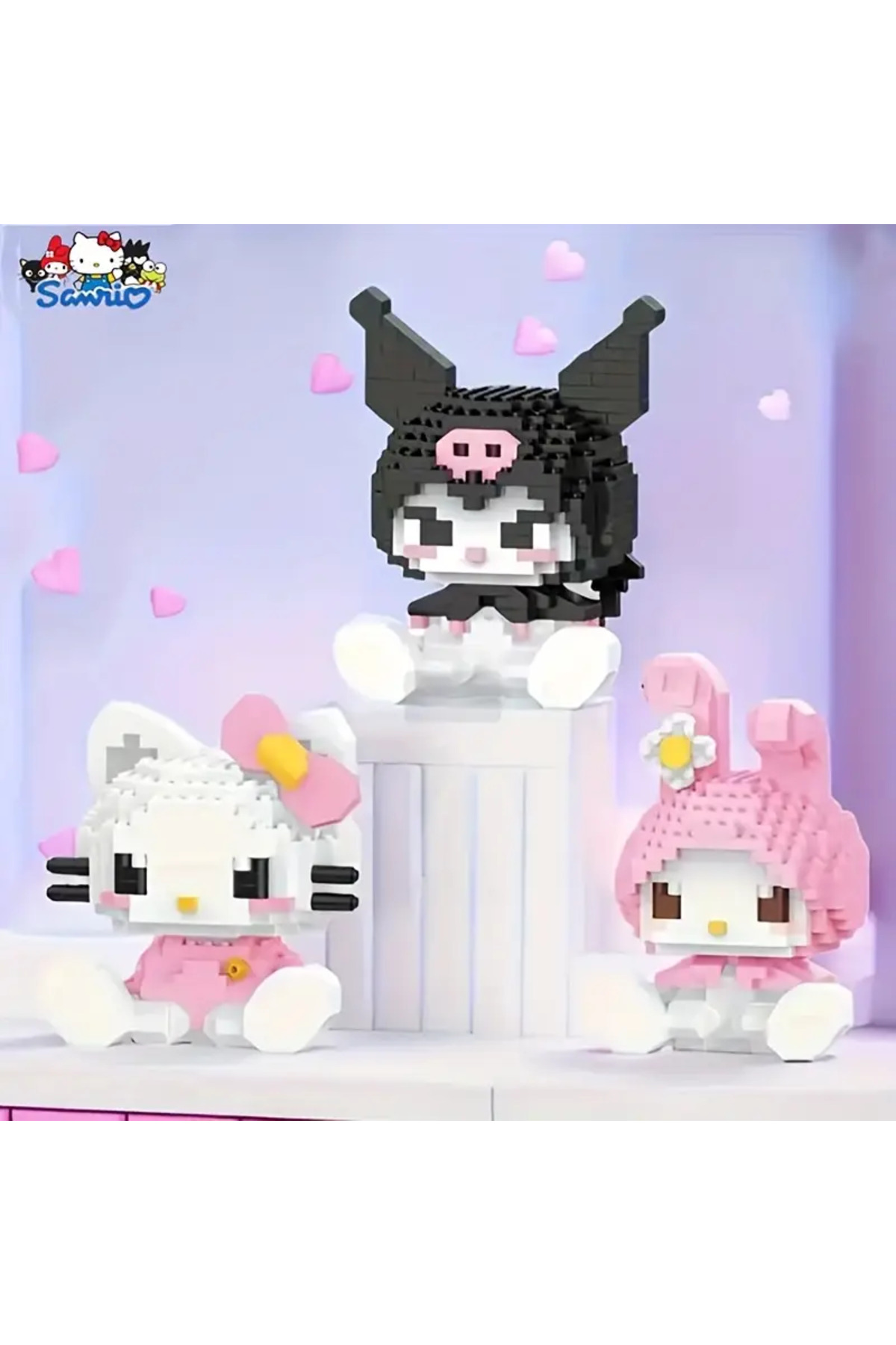 ست بلوک‌های ساختنی شخصیت مای ملودی، اسباب‌بازی آموزشی و پازل خلاقانه، هدیه مناسب برای تولد و کریسمس