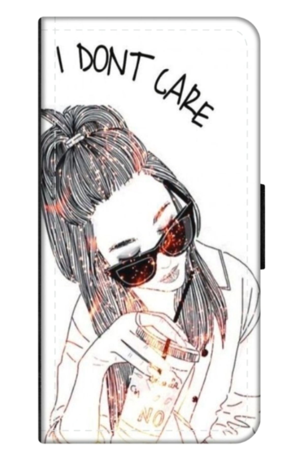 Atlas-Personalized Samsung Galaxy S8 book case, I don't care, , S1D1M0320 1