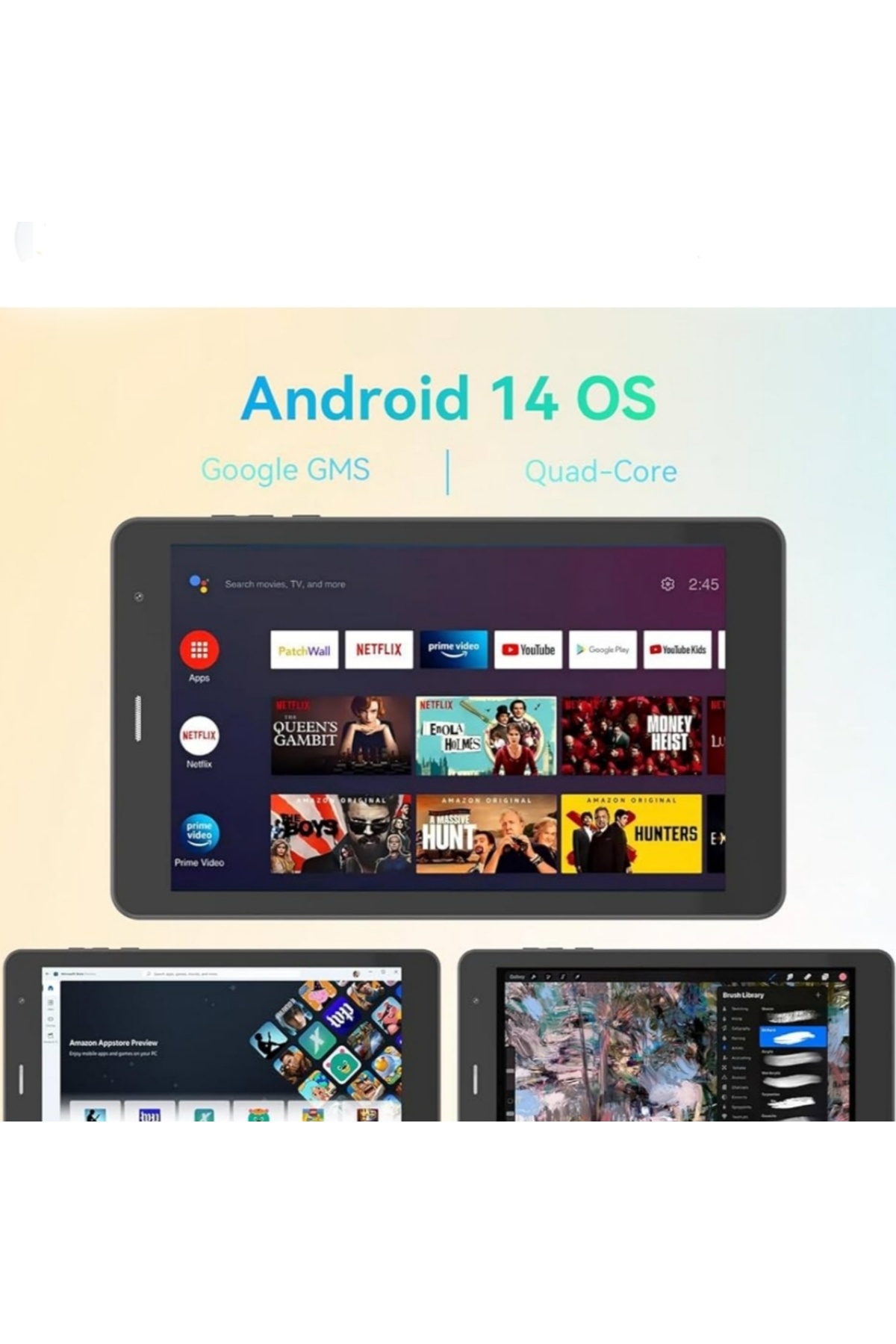 CIDEA-8 inch tablet Android 14 with SIM and keyboard 512GB Expandable WIFI tablet . 5