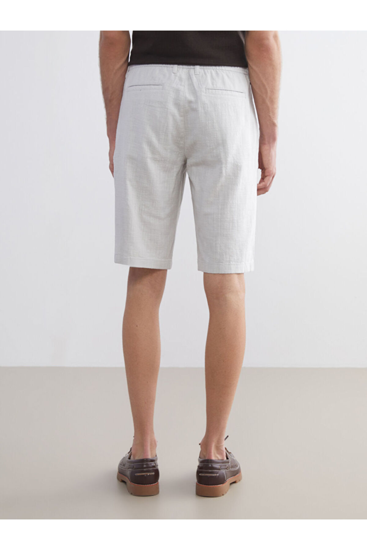 LC Waikiki-Create Your Style from Uzg Store |   Standard Fit Dobby Men's Shorts 4