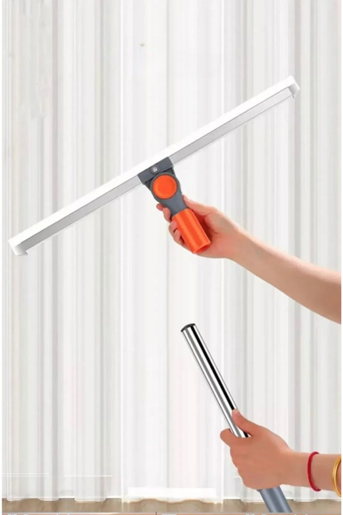 Single-Mega Boy Professional All-Purpose Wiper Squeegee Mop with Telescopic Extendable Handle 4