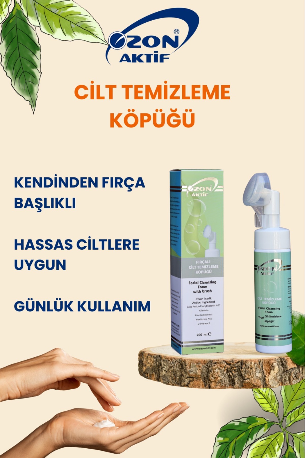 ozon aktif şekil OZONAKTİF Fırçalı Cilt Temizleme Köpüğü — TYC73891D00FB0DB6A5646300