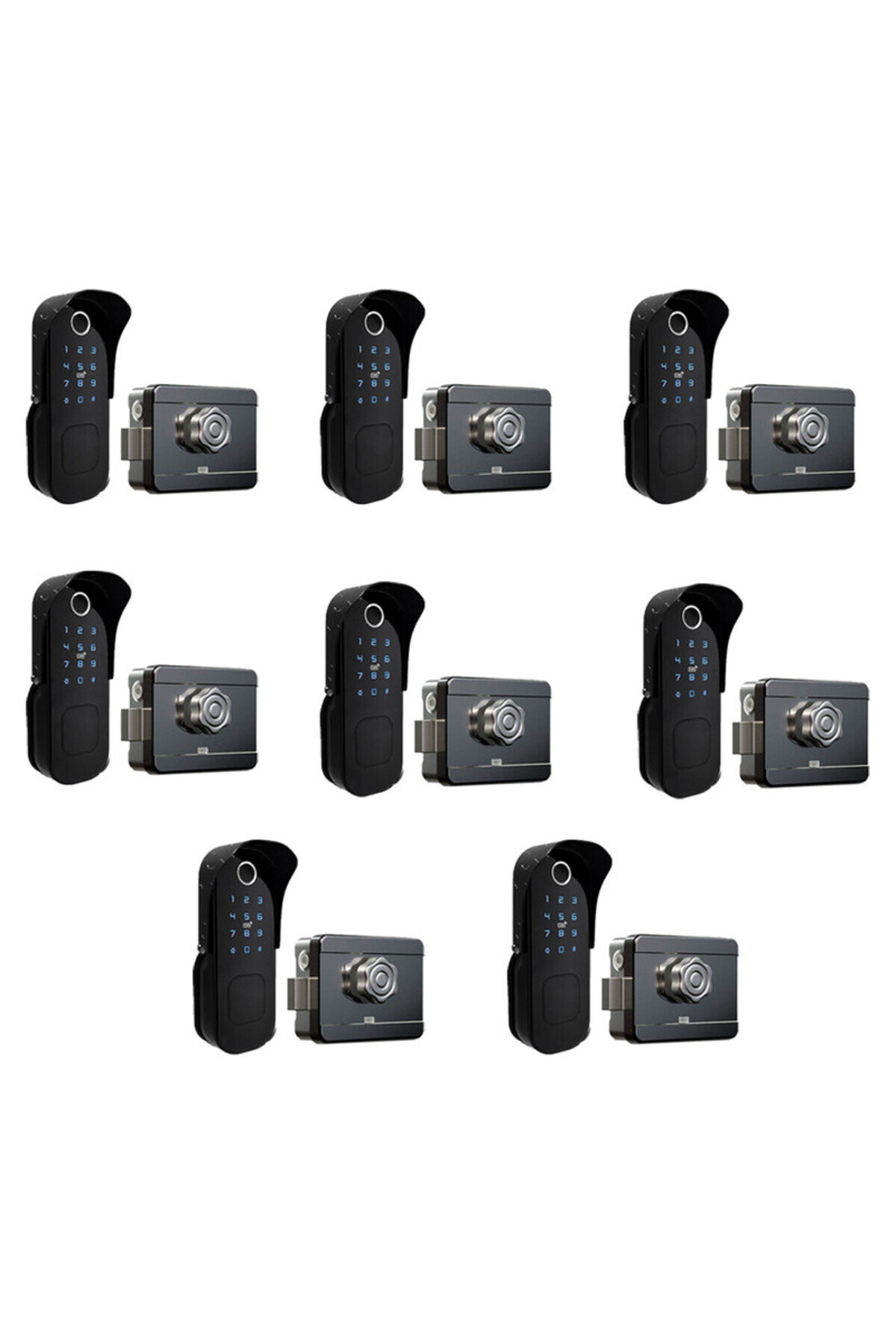 Taimi-Smart waterproof lock with fingerprint, password, IC card & Tuya app – 8 pcs 1