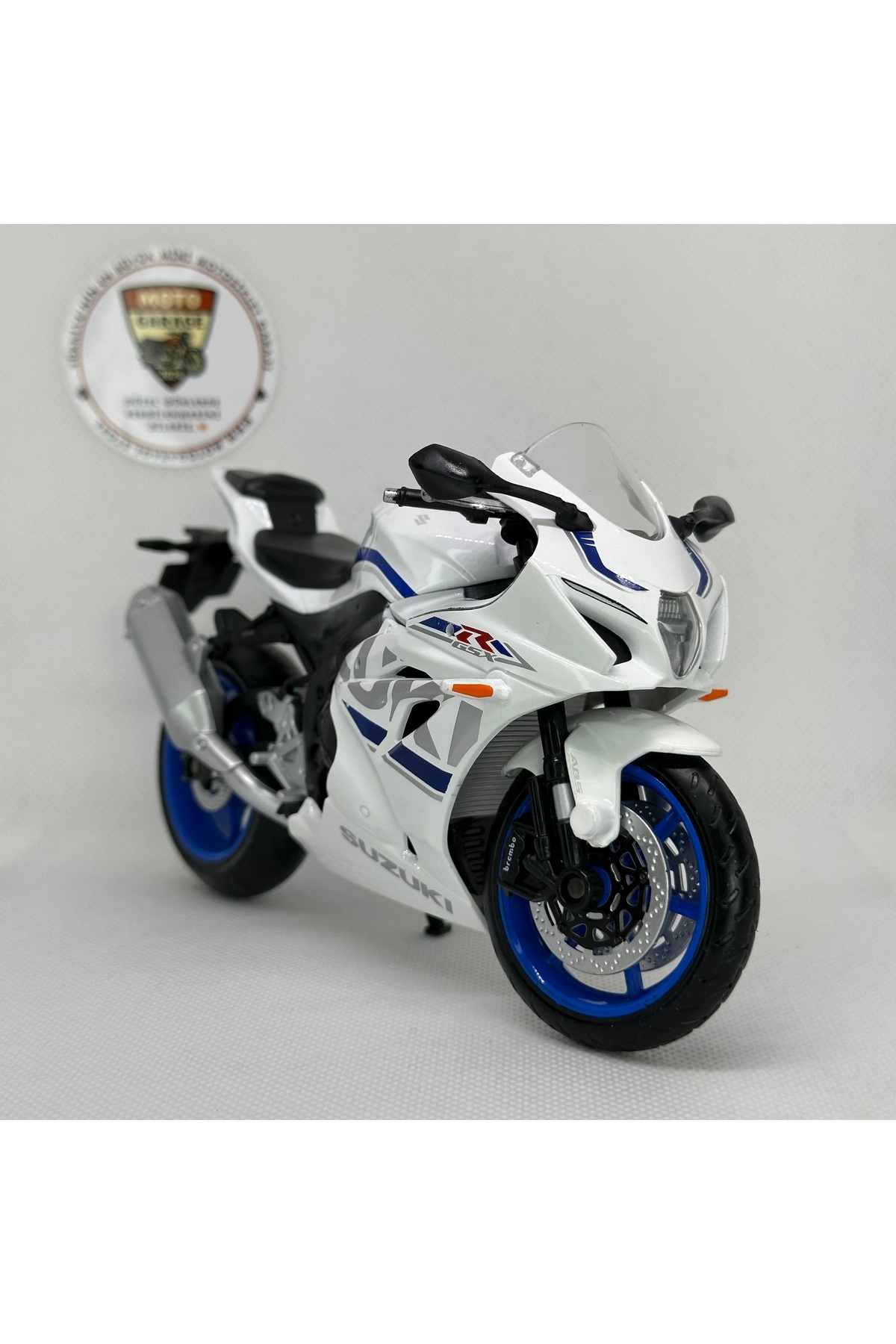 WELLY Suzuki GSX-R 1:12 Diecast Motosiklet Model – Lisanslı Metal