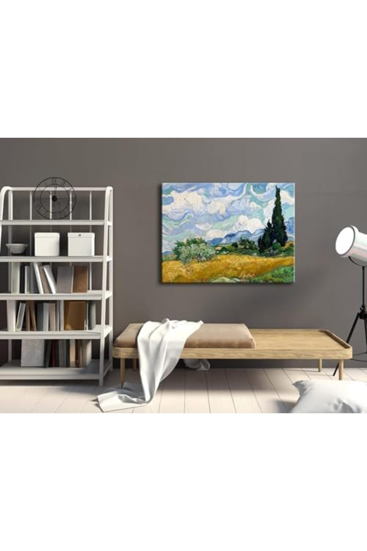 Today Idea-Wheat Field with Cypress by Van Gogh | Famous Two-Dimensional Canvas Replica | Modern Lan 6