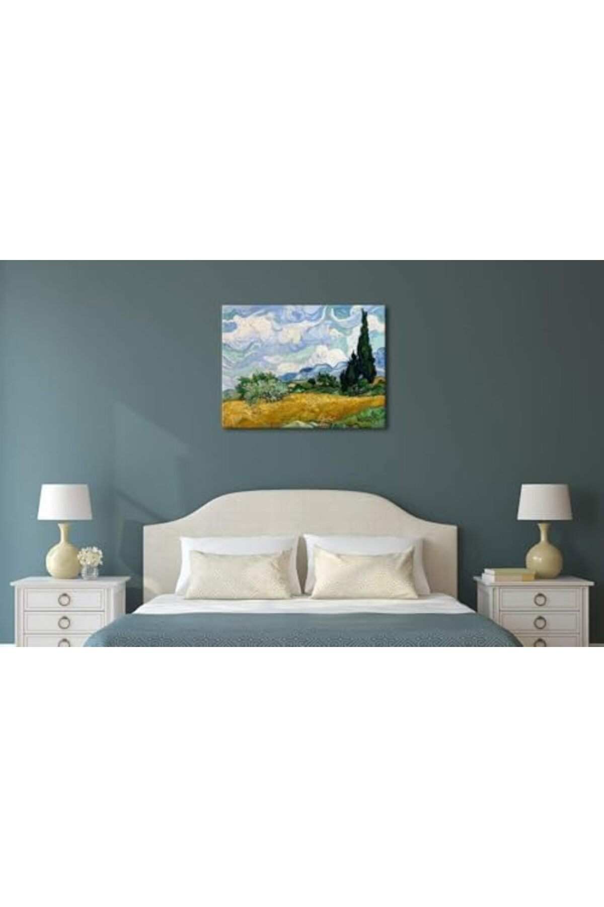 Today Idea-Wheat Field with Cypress by Van Gogh | Famous Two-Dimensional Canvas Replica | Modern Lan 7