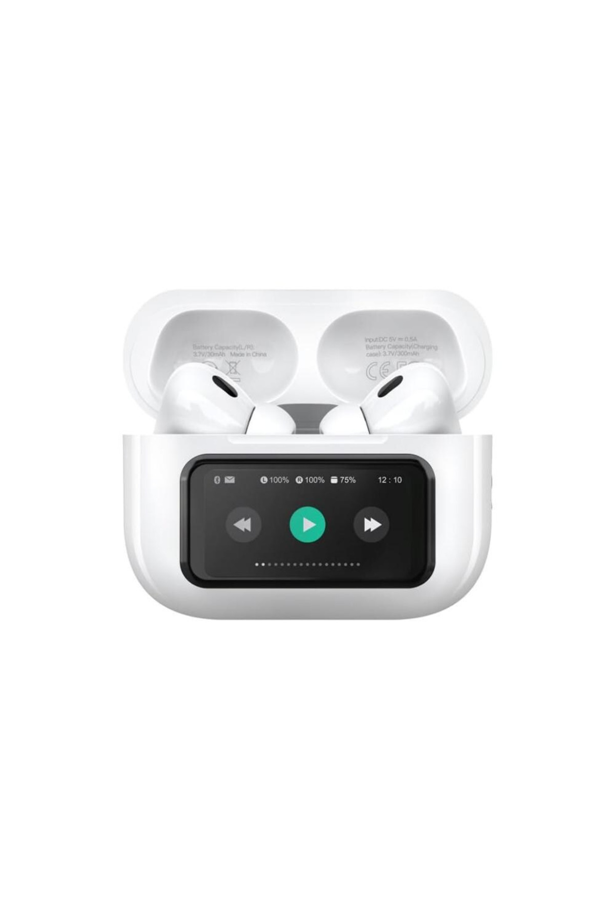 MACON-Wireless Earbuds with Smart Display Charging Case – Bluetooth 5.4, Noise Cancelling ANC/ENC 1