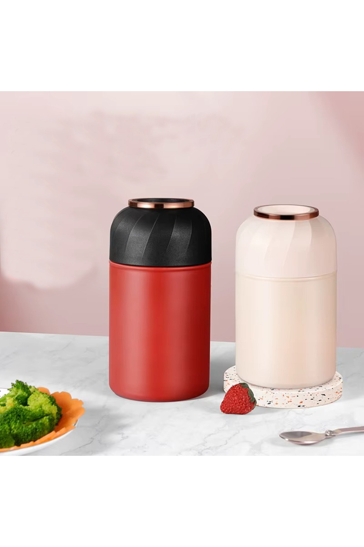 jojobebek Kırmızı Renk Premium Paslanmaz Çelik Termos, Çelik No:316, 500 ml, ( 24+ Ay) fotoğrafı 3 (önizleme)