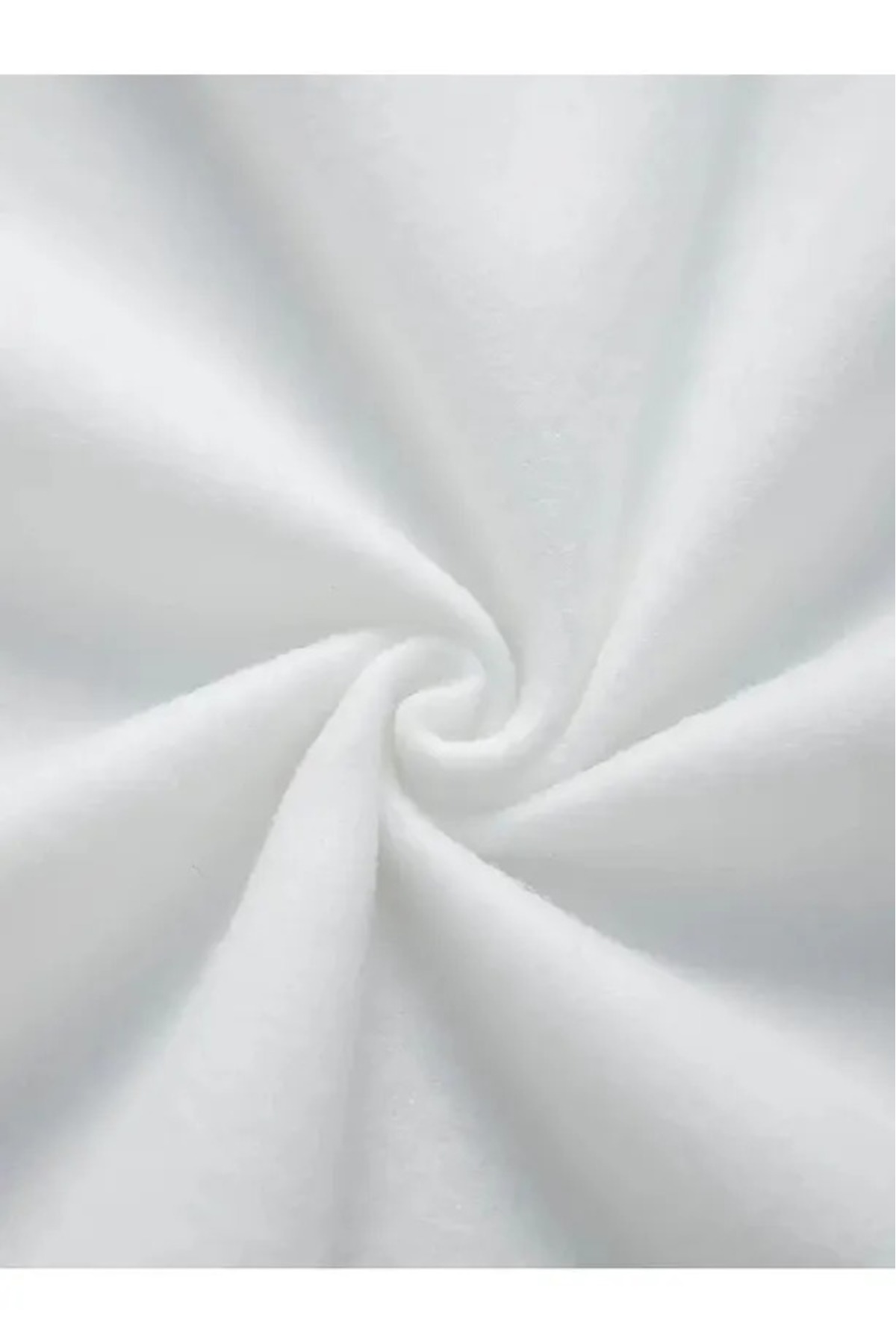 Elvino  Deniz Yıldızı ve Çiçek Baskılı Kadın Oversize Kapüşonlu 3iplik Beyaz Sweatshirt - Görsel 6