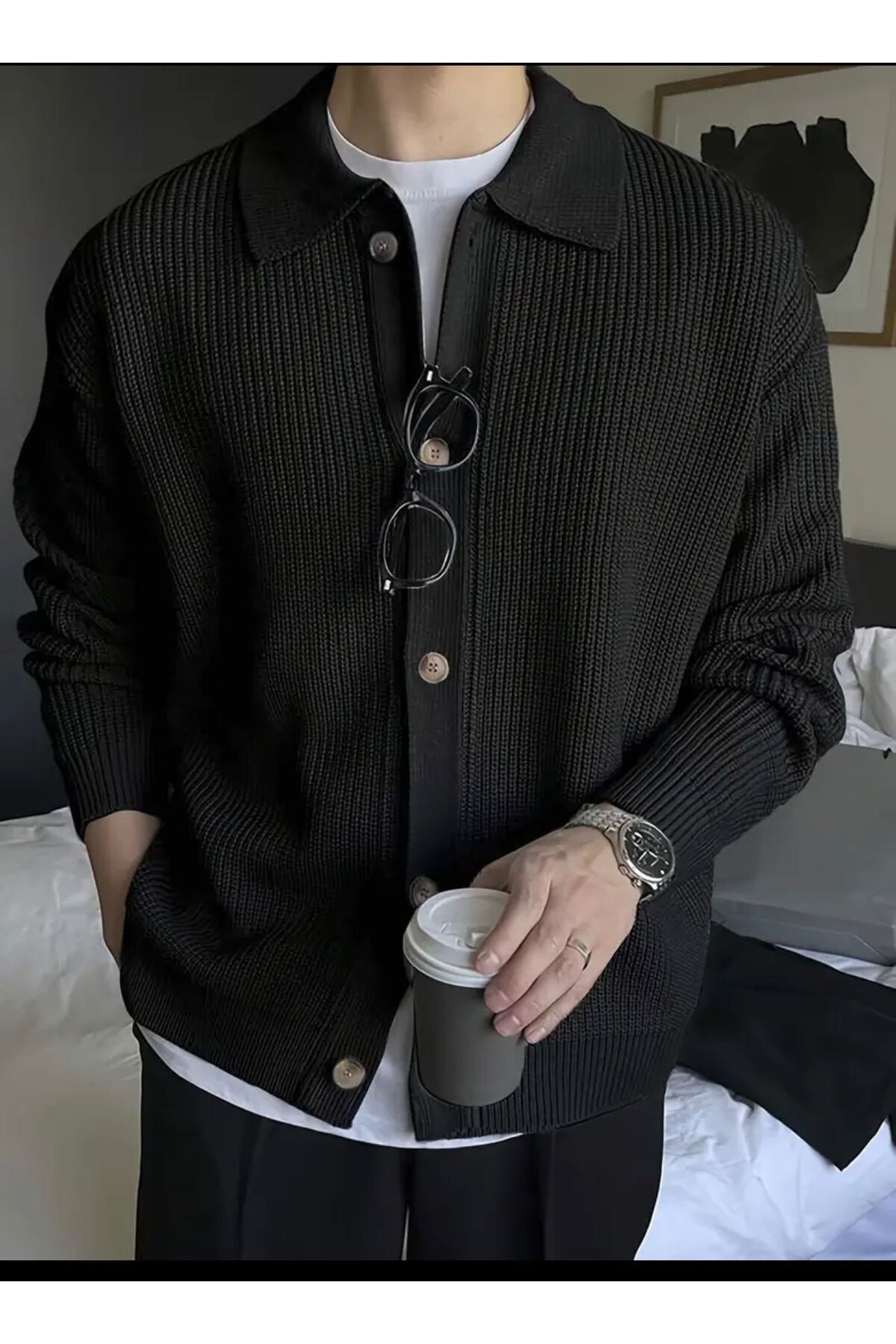 Alum Yeni Sezon Triko Hırka Clasic Old Money Model