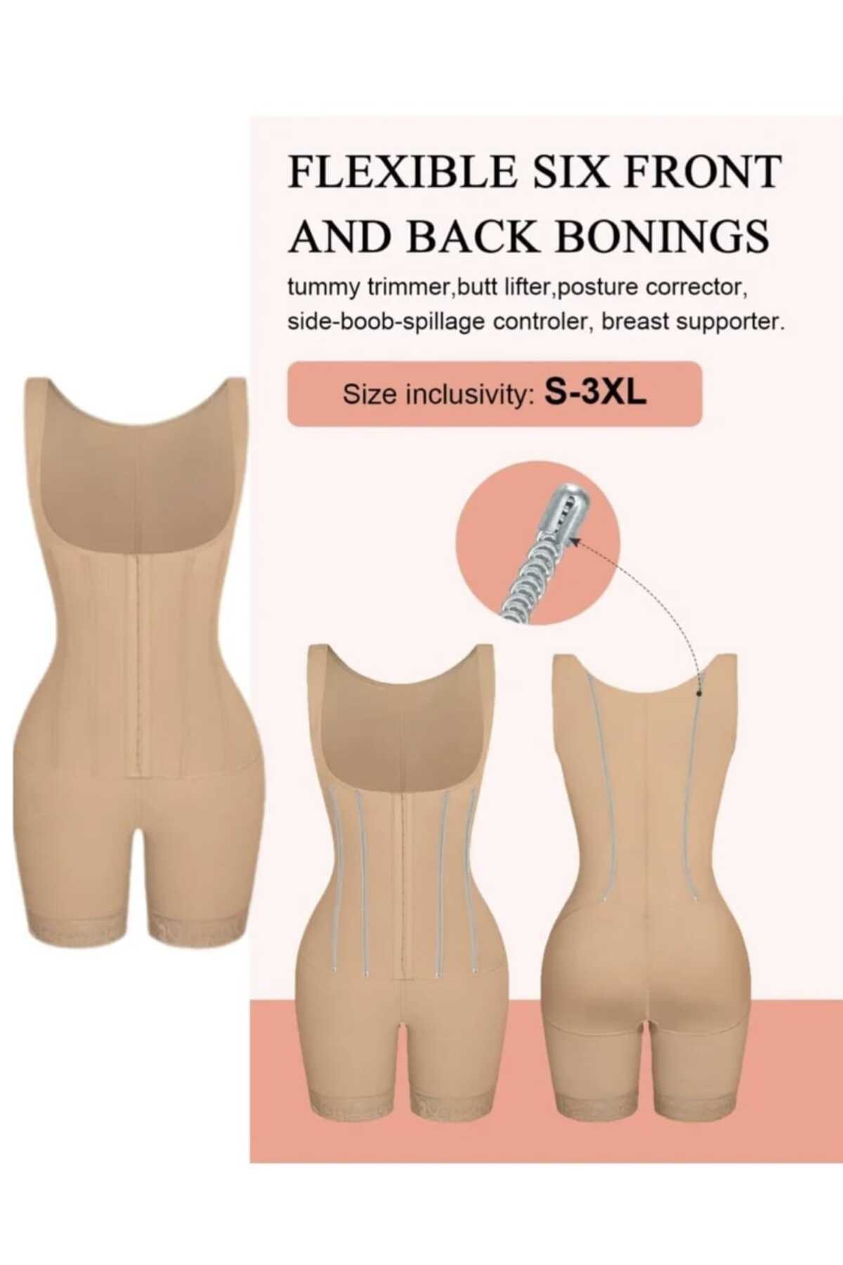 Fstyle-Post-cesarean section and daily use compression body support and sculpting corset, postpartum 3