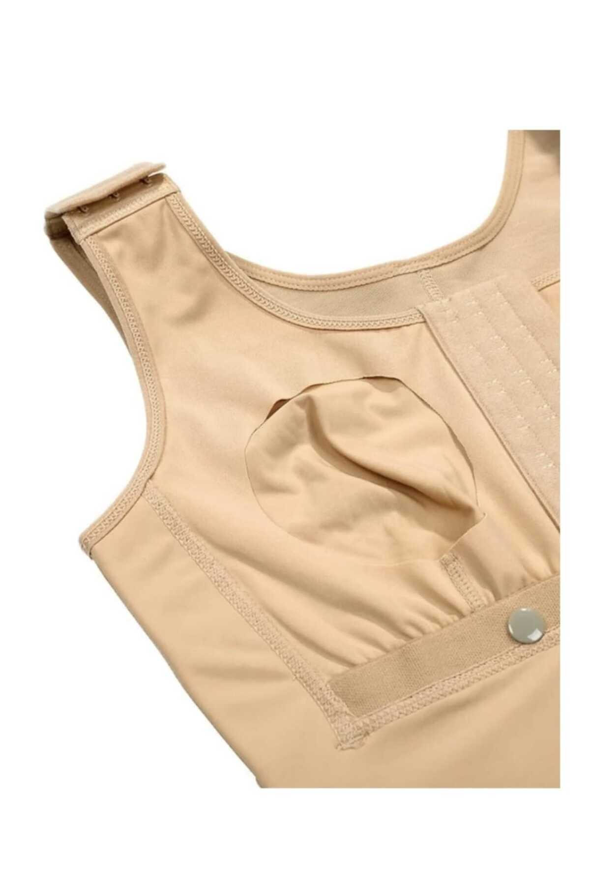 Fstyle-Control corset with clips and strong compression for post-surgery, sculpting, and everyday use. 2