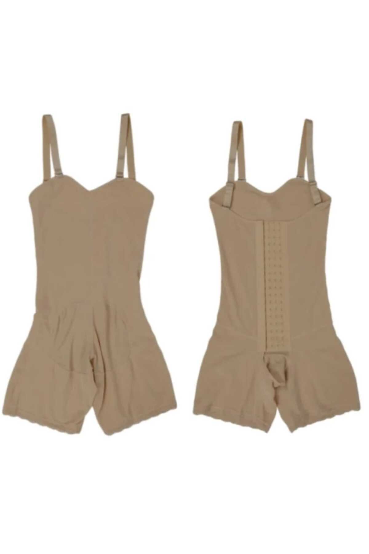 Fstyle-Body sculpting compression garment with 3 front clips for control and compression after childbirth and other occasions 2