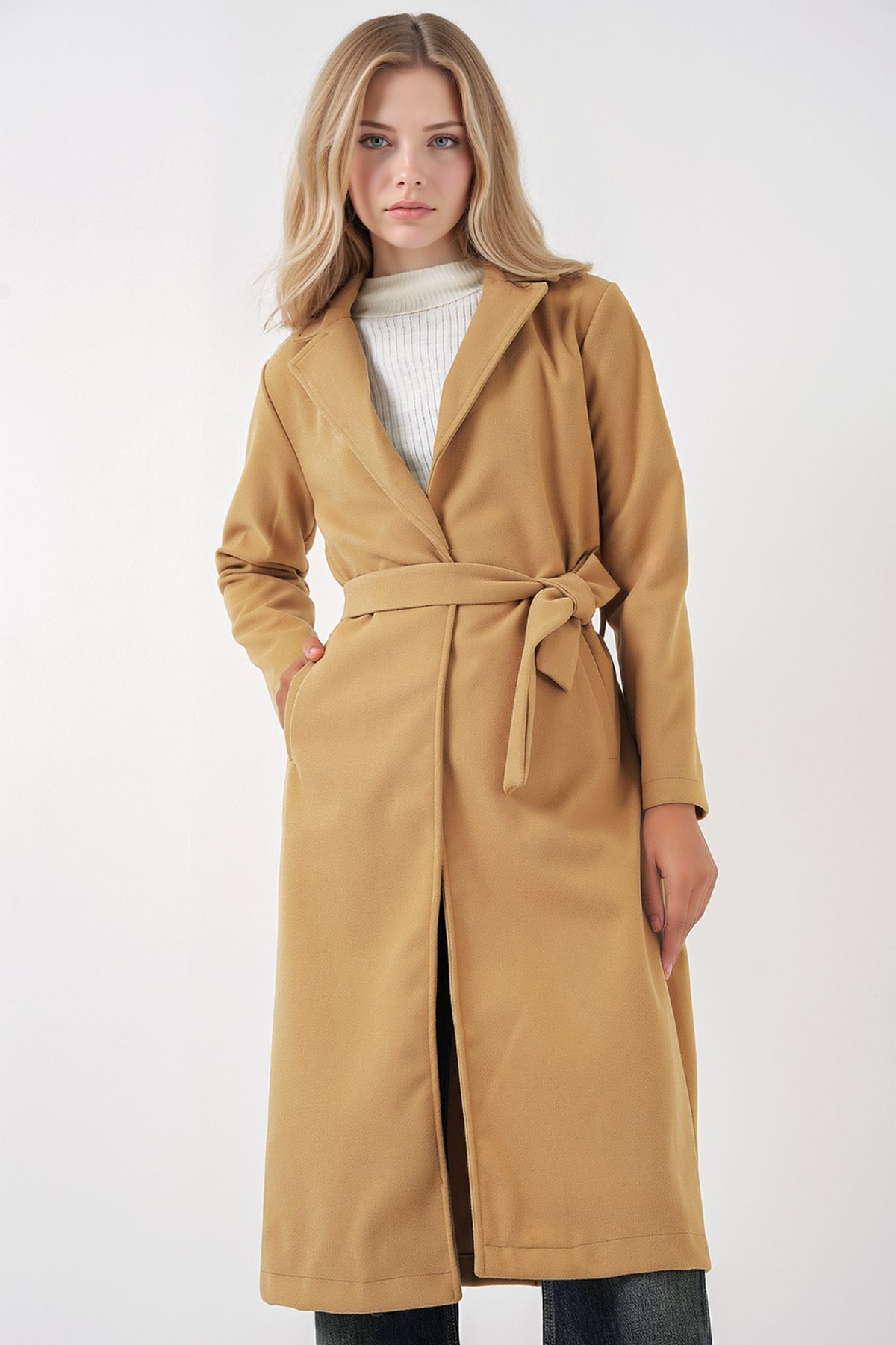 Hiccup-Bdart Double Button Closure Lining Jacket 1