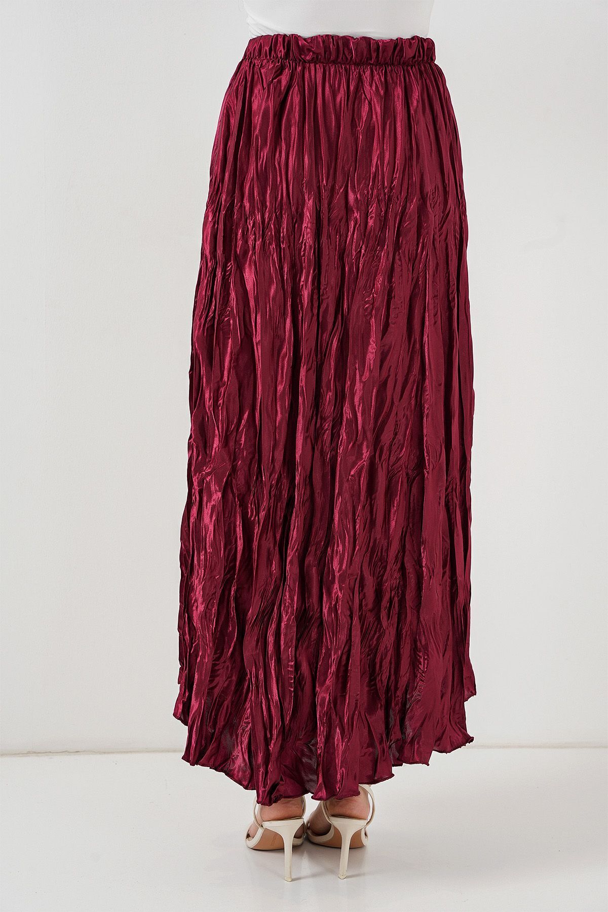 Hiccup-Bdart Lined Maxi Skirt with Textured Detail 6