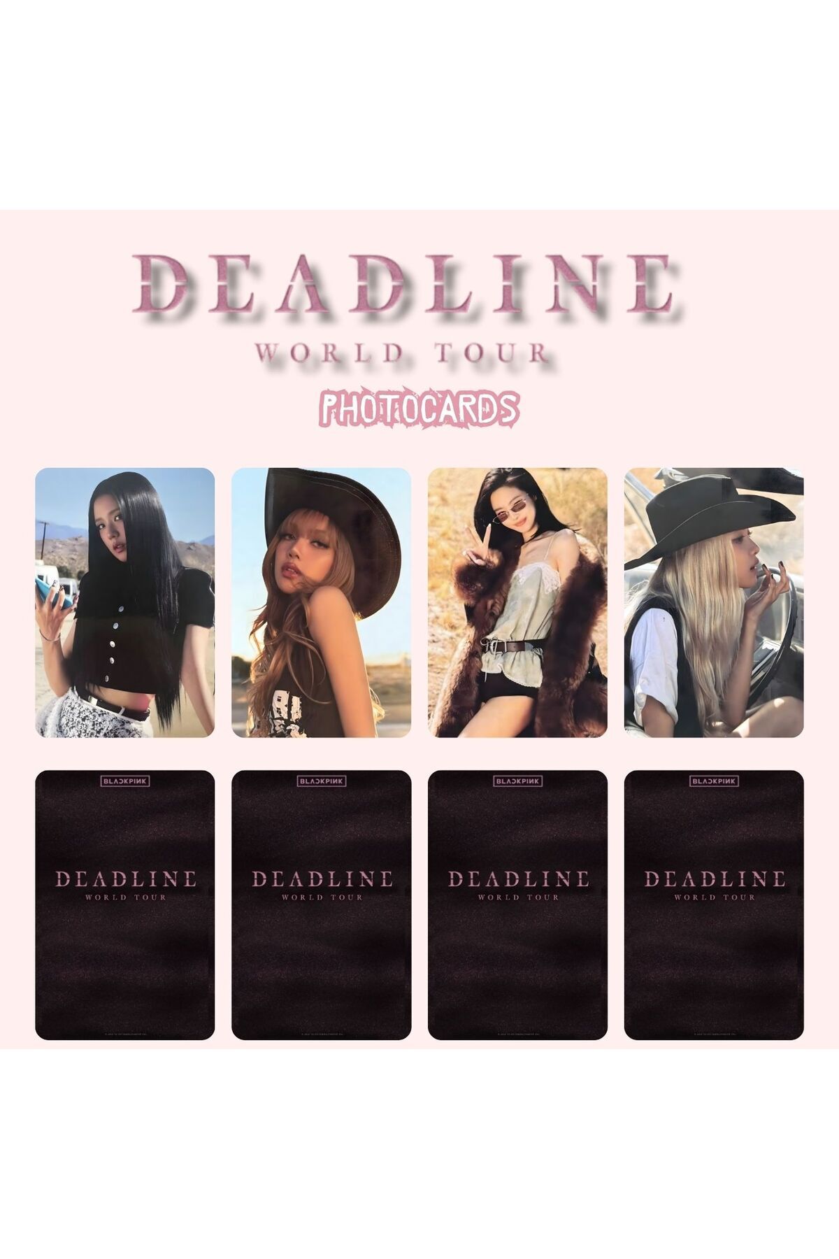Kpop Dünyasi BLACPINK '' World Tour : DEADLINE '' Photocards Set 2