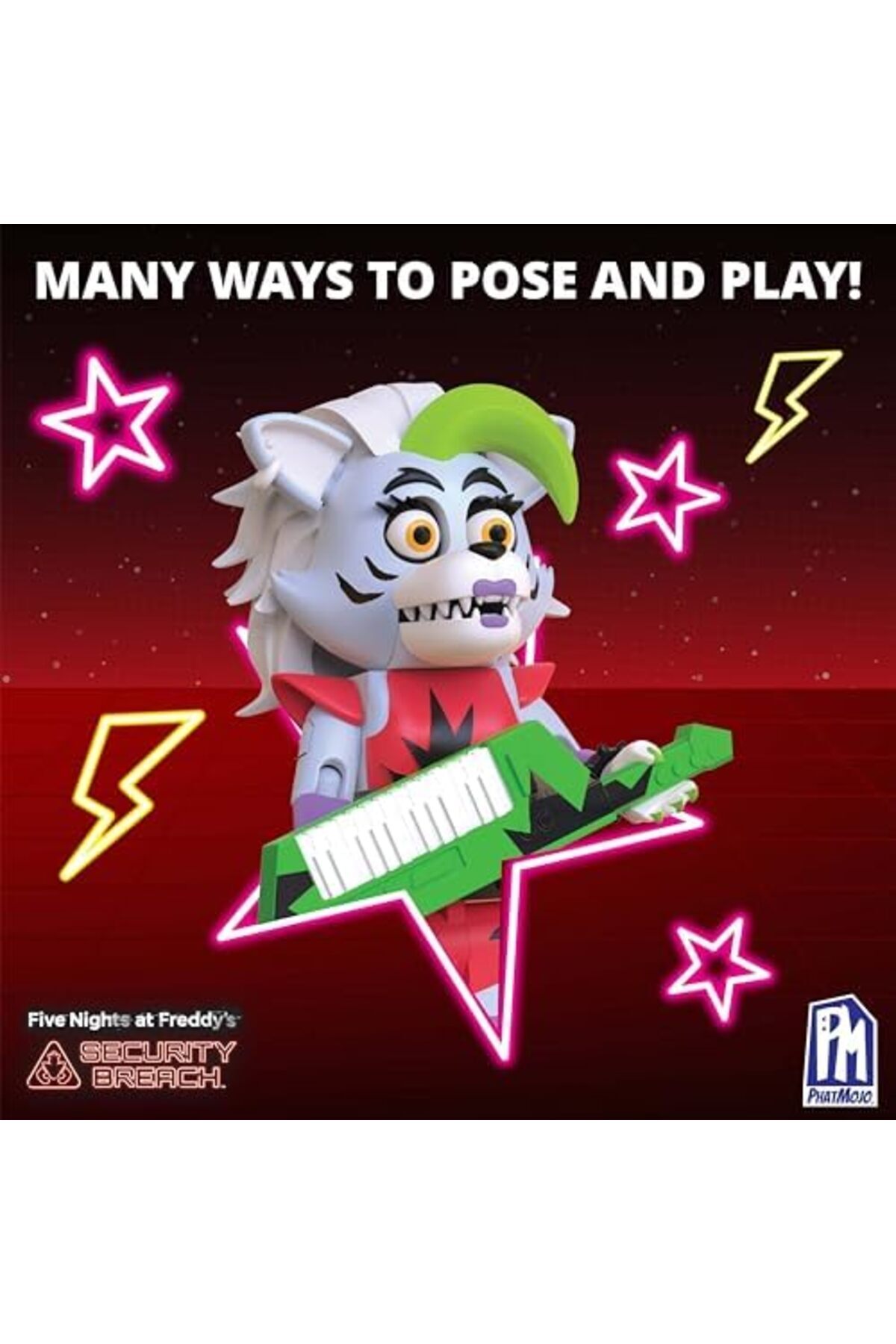 فیگور قابل ساخت راکسان ولف Phatmojo FNAF مدل CS1305 – پنج شب در خانهٔ فردی، مناسب برای سنین ۶ سال به بالا