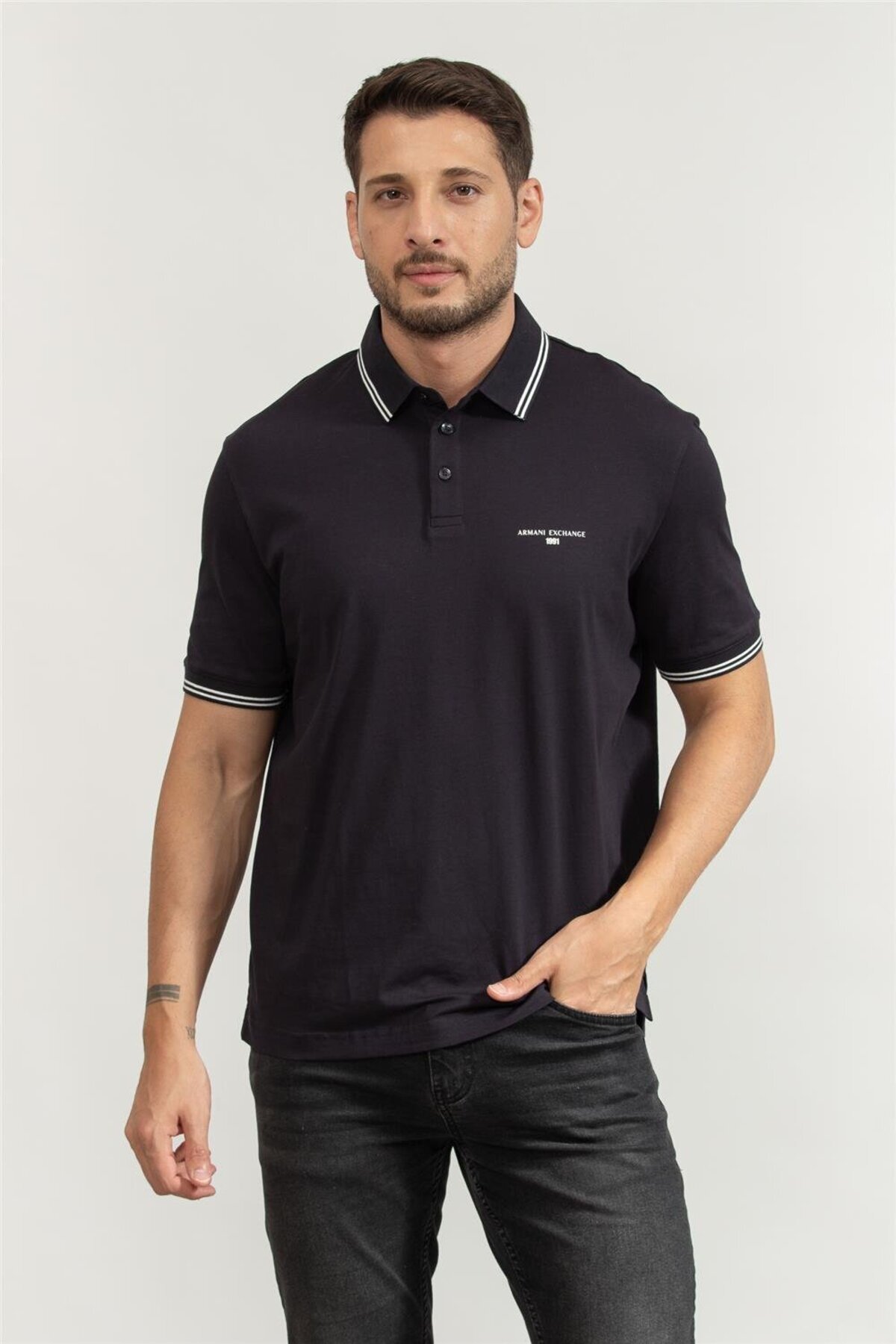 آرمانی اکسچنج تی‌شرت یقه پولو مردانه