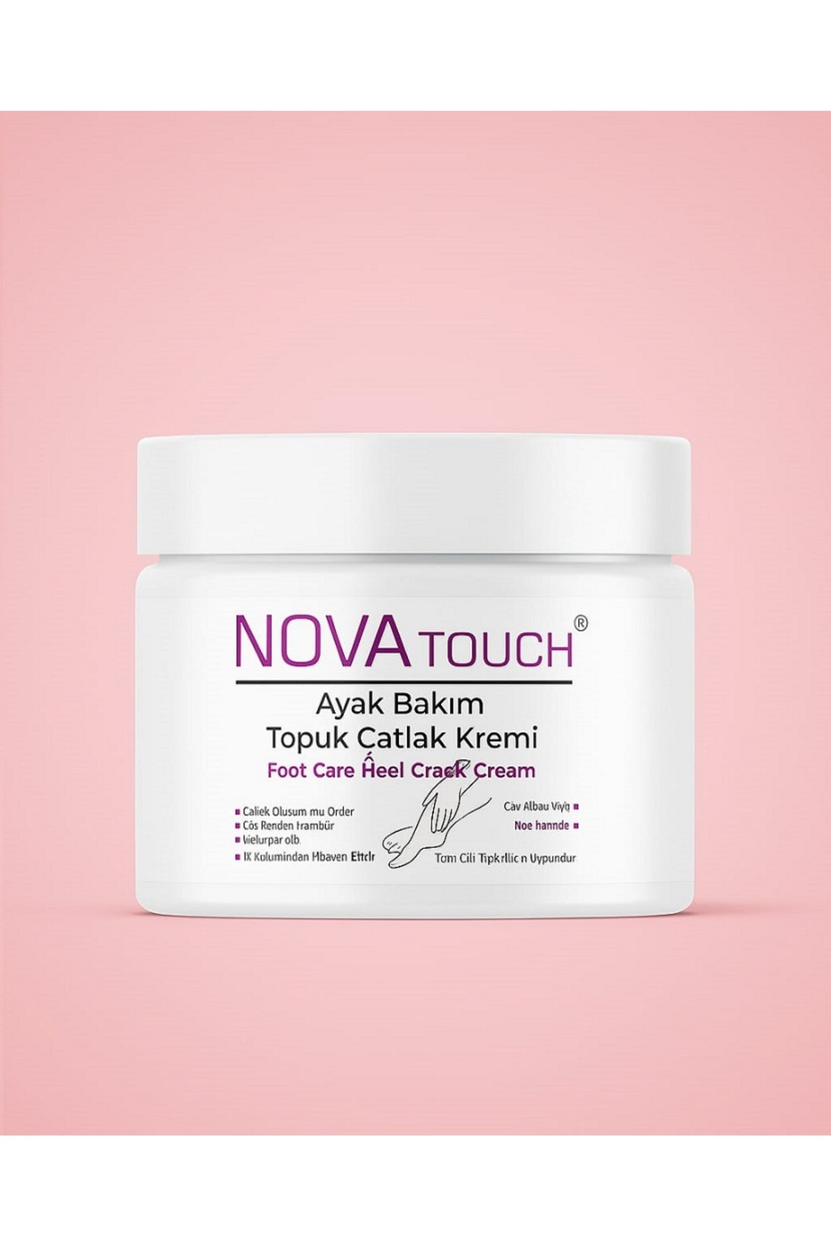 Nova Touch Ayak Ve Topuk Çatlak Kremi, Ayak Bakımı, Ve Topuk 110 GR