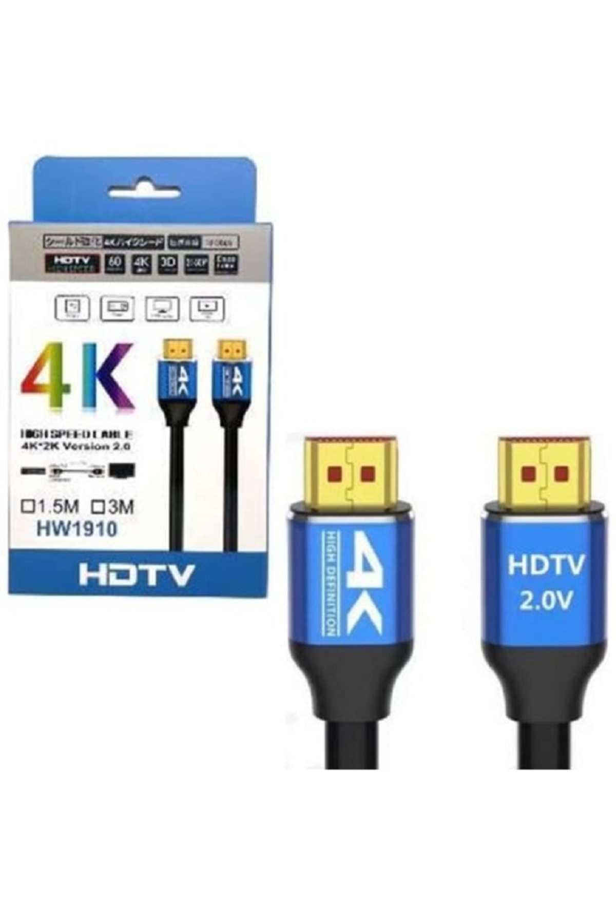 1.5 Metre 4K 1.5m HDMI Kablo 2.0V 4k@6ohz 18 Gbps 2160P Görüntü Kablosu Dijital Ultra Hdmi Kablosu