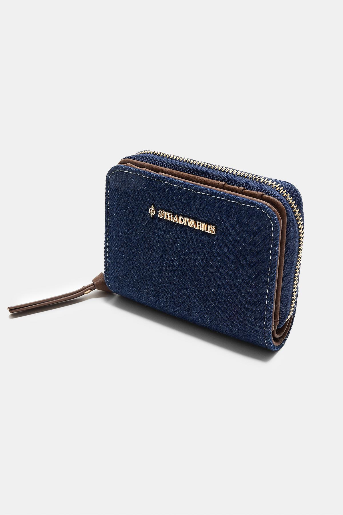 Stradivarius  Denim Fermuarlı Cüzdan - Görsel 2