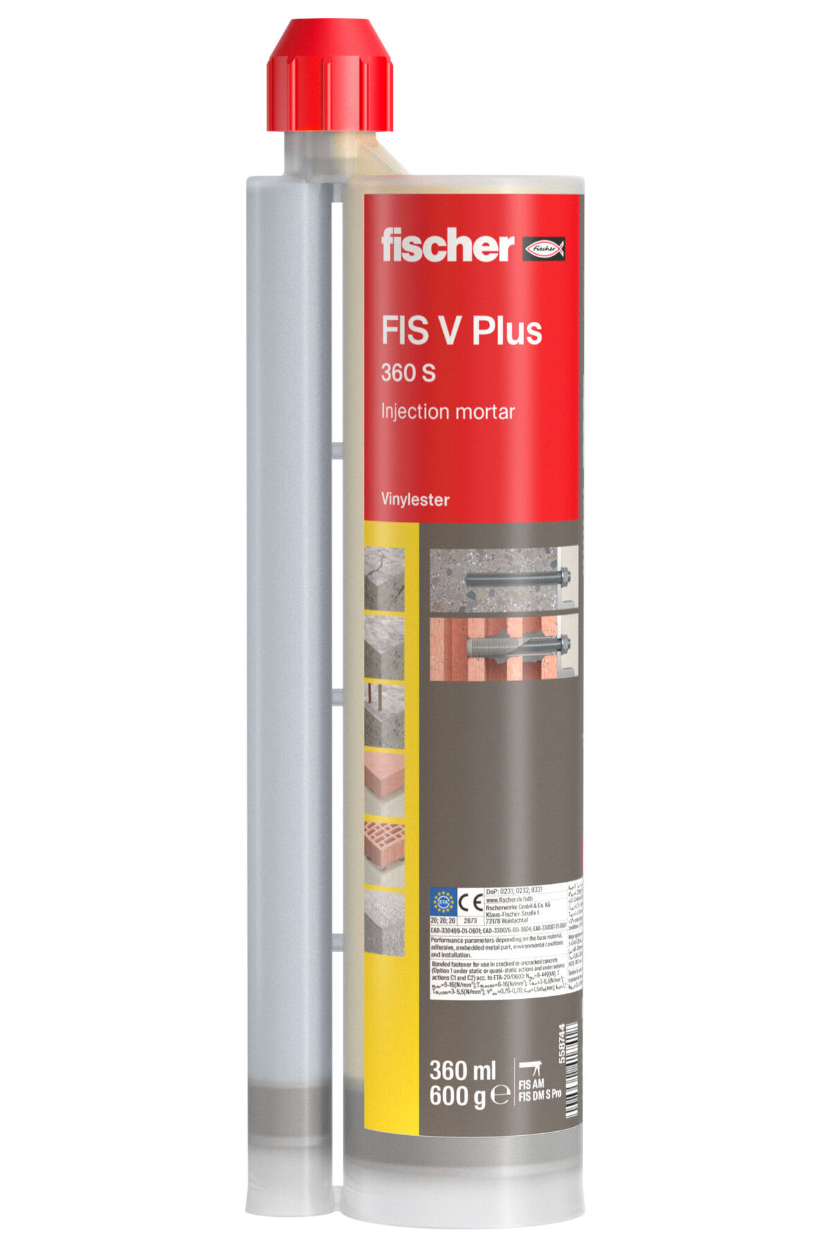 Fischer Injection Mortar FIS V Plus 360 S – High-Performance Universal ...