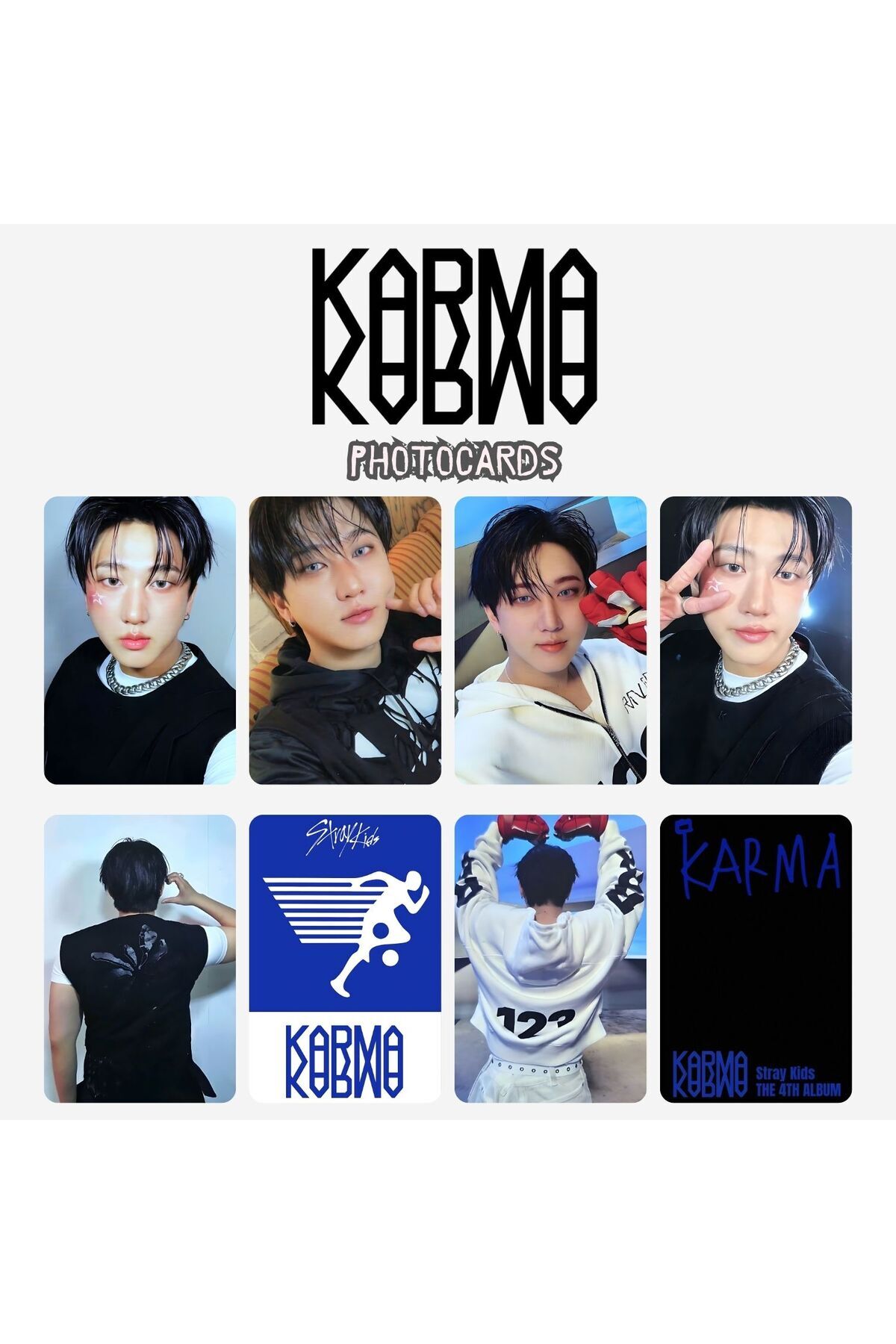 Kpop Dünyasi STRAY KIDS Changbin '' Karma '' Photocards Set