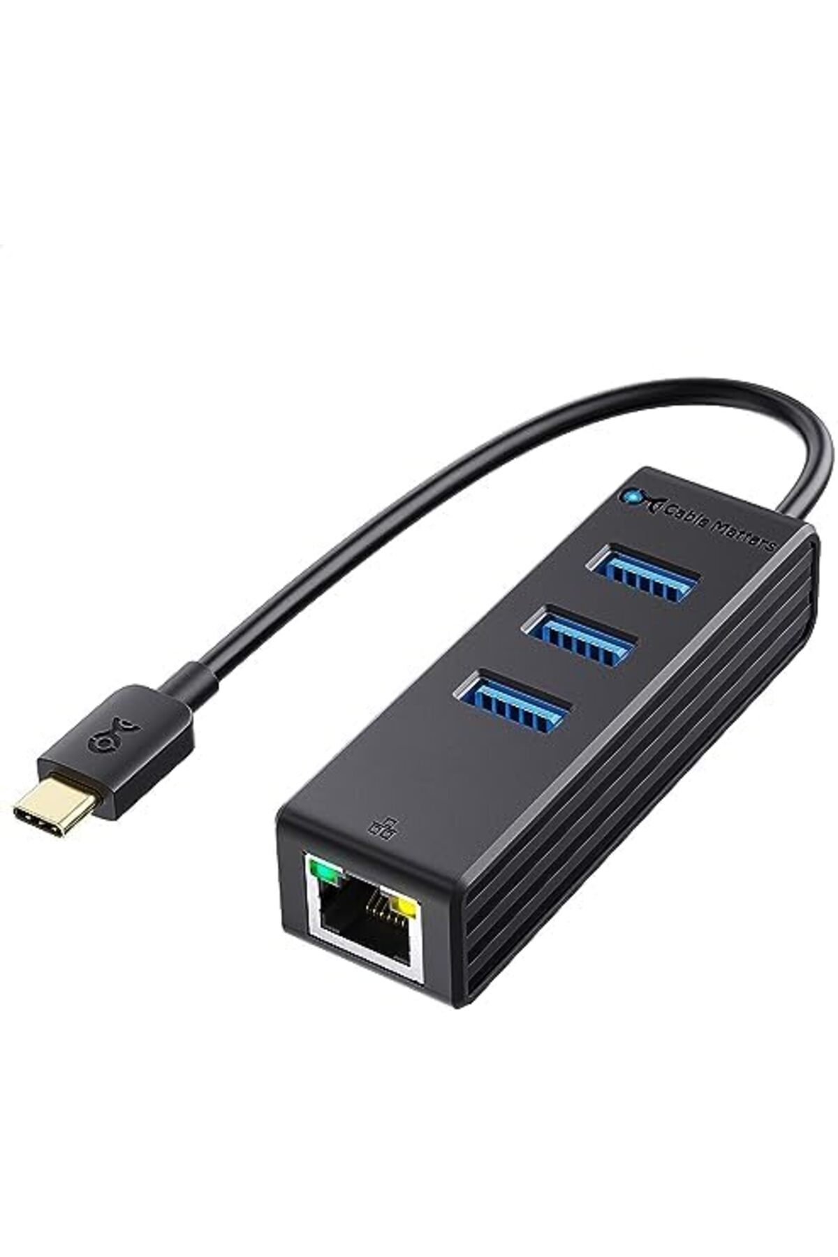 Zen Store-3 Port USB C Hub with Ethernet (USB C to Ethernet Hub) - Thunderbolt 3 Port Compatible 2
