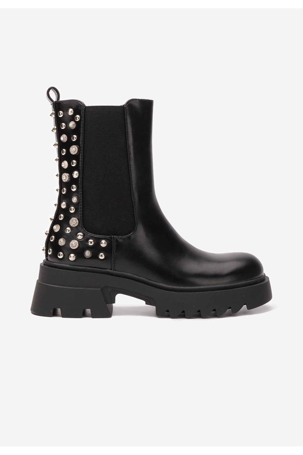 B T Shoes Černé dámské polokozačky Aida