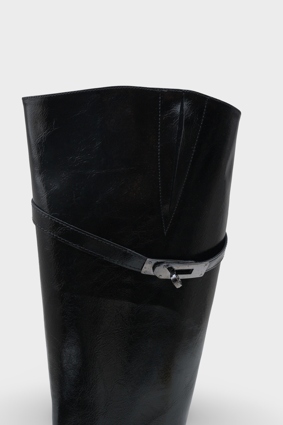 LOJO Dámské denní boty na podpatku s přezkou Fecroya Black