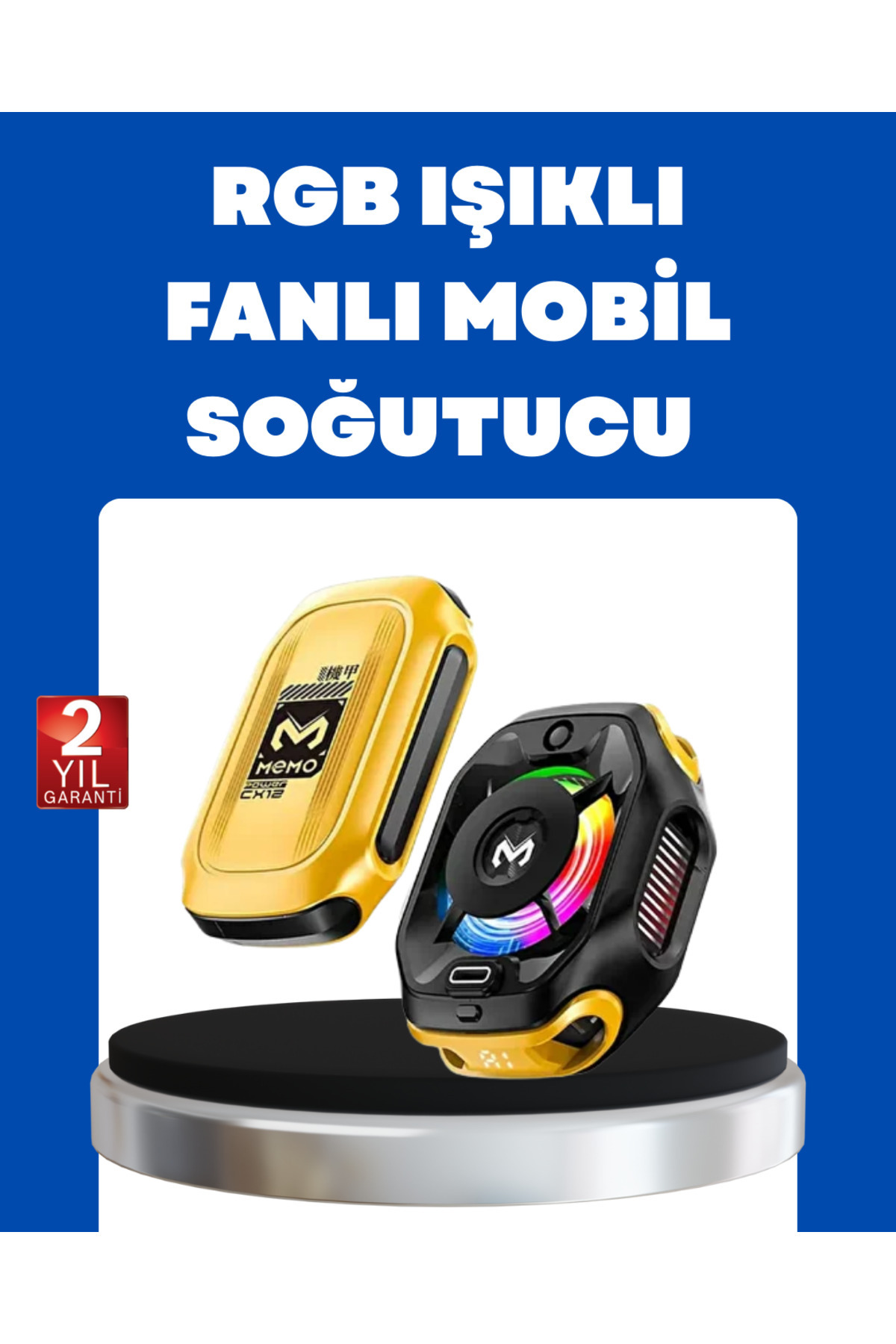 cenk x store Manyetik Montajlı Dijital Ekranlı Telefon Soğutucu