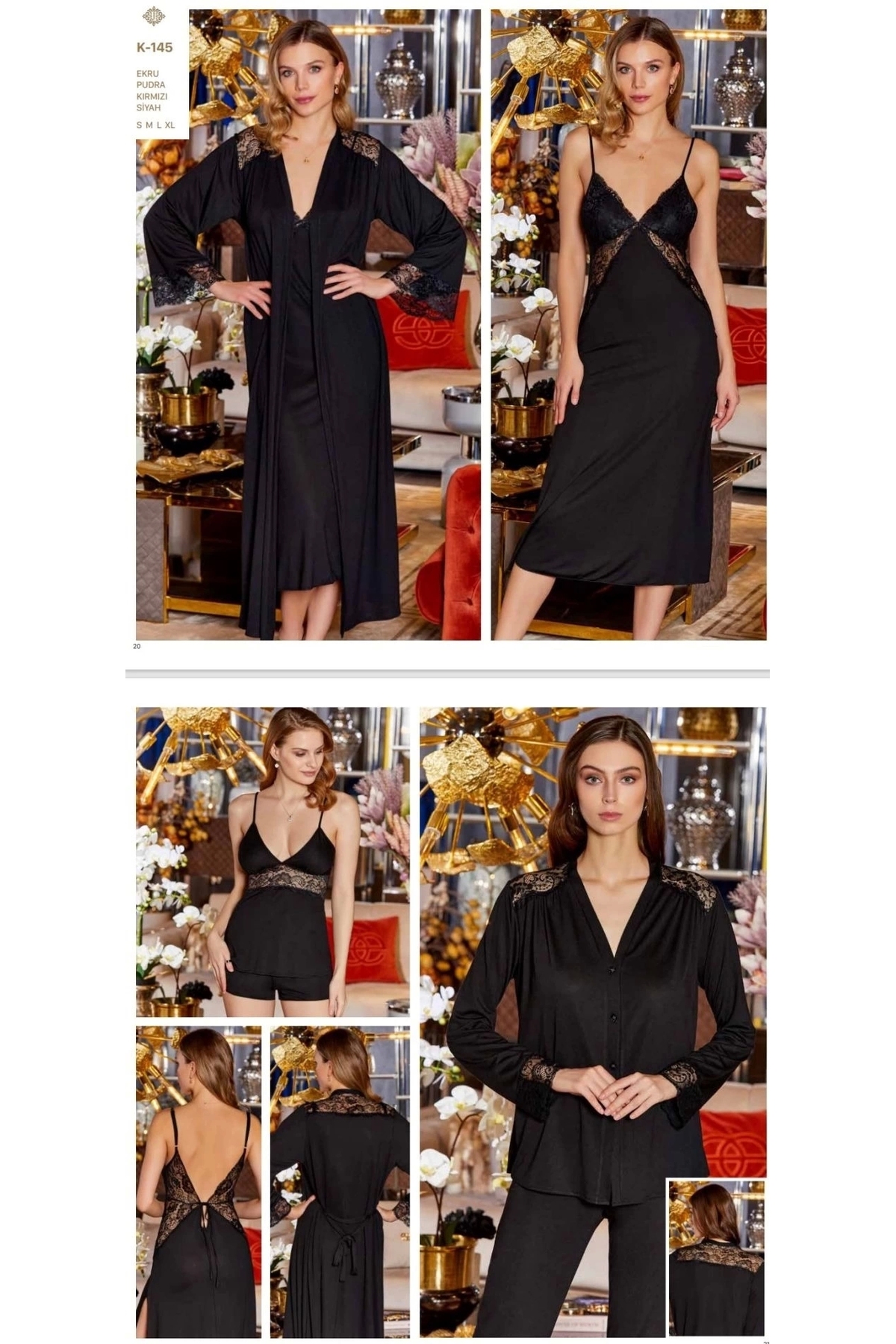 Genel Markalar Jeremi K145 Kadın Penye 6'lı Çeyiz Seti