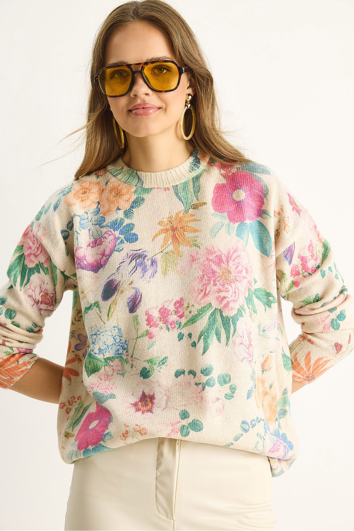 Bianco Lucci Women's Piece Knitwear Sweater