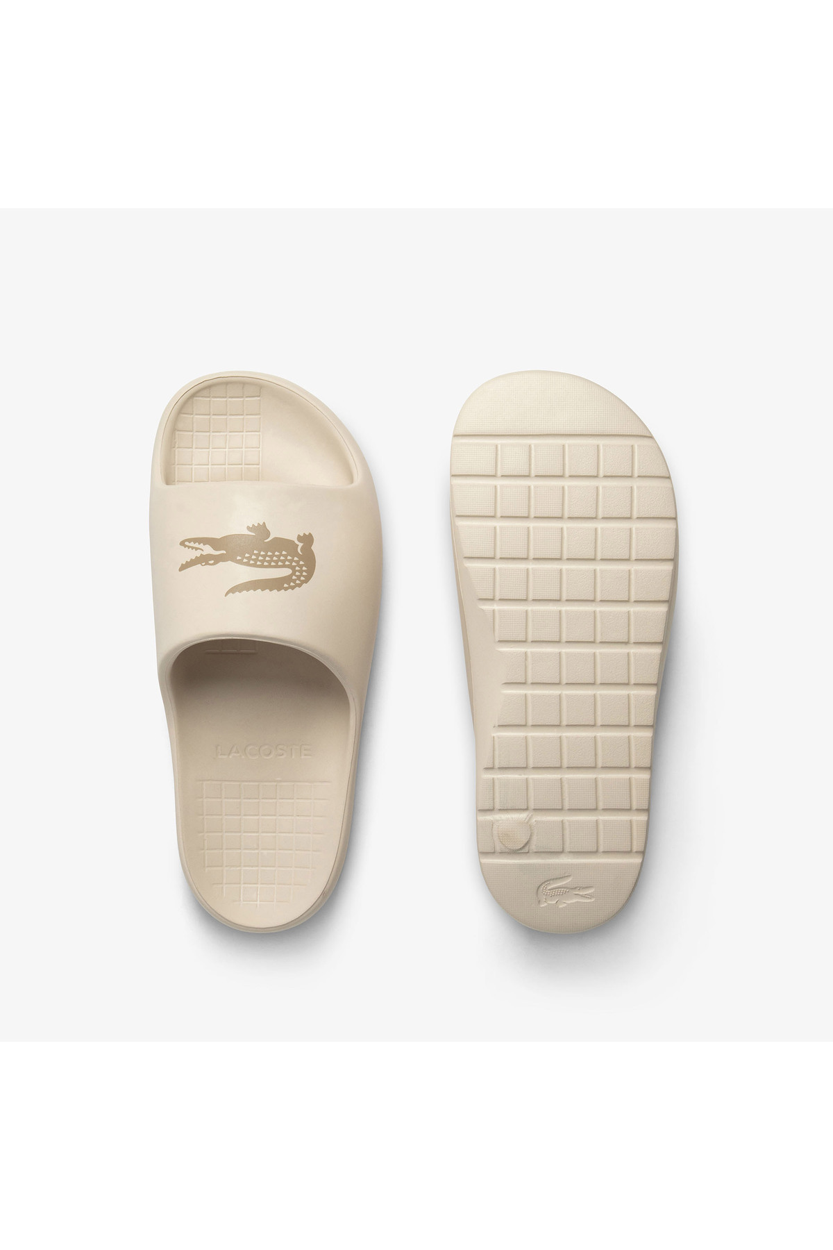 Lacoste Serve Slide 2.0 Erkek Kahverengi Terlik görsel 4