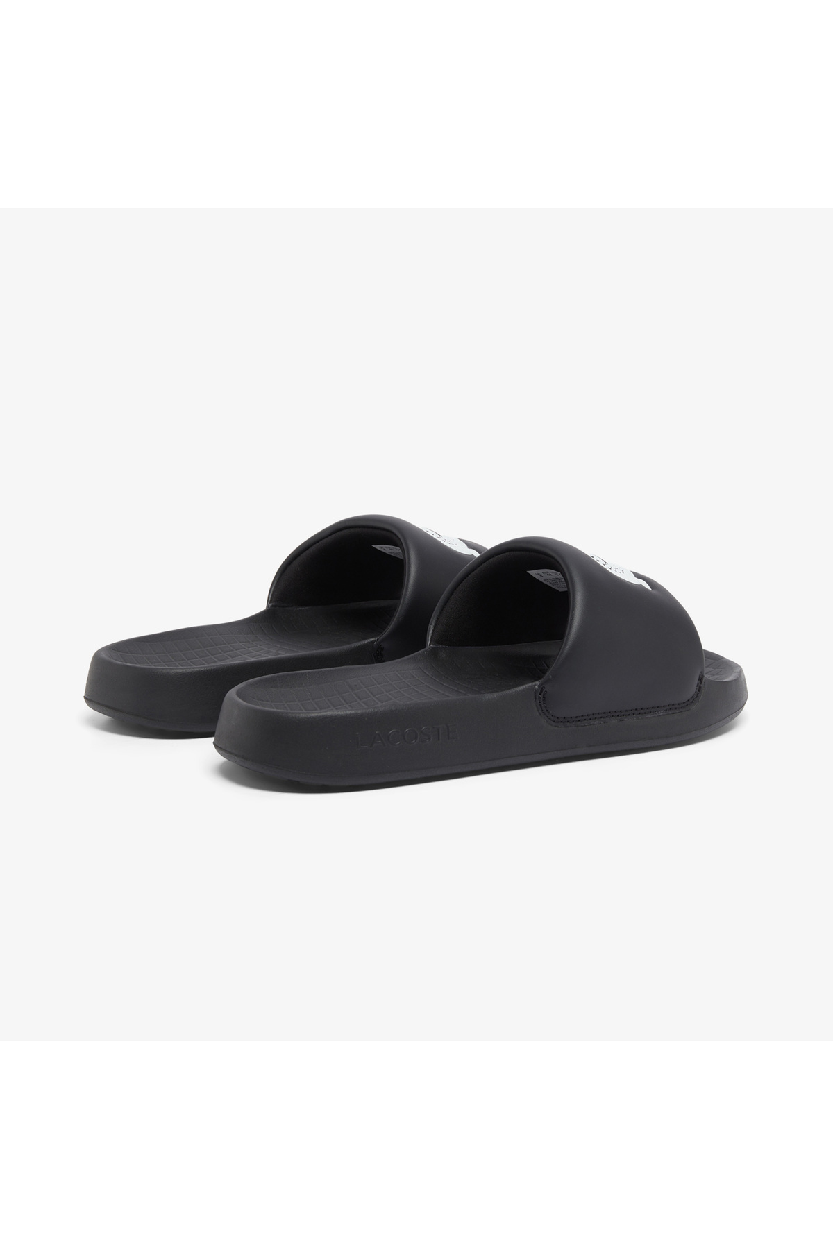 Lacoste Serve Slide 1.0 Erkek Siyah Terlik görsel 3