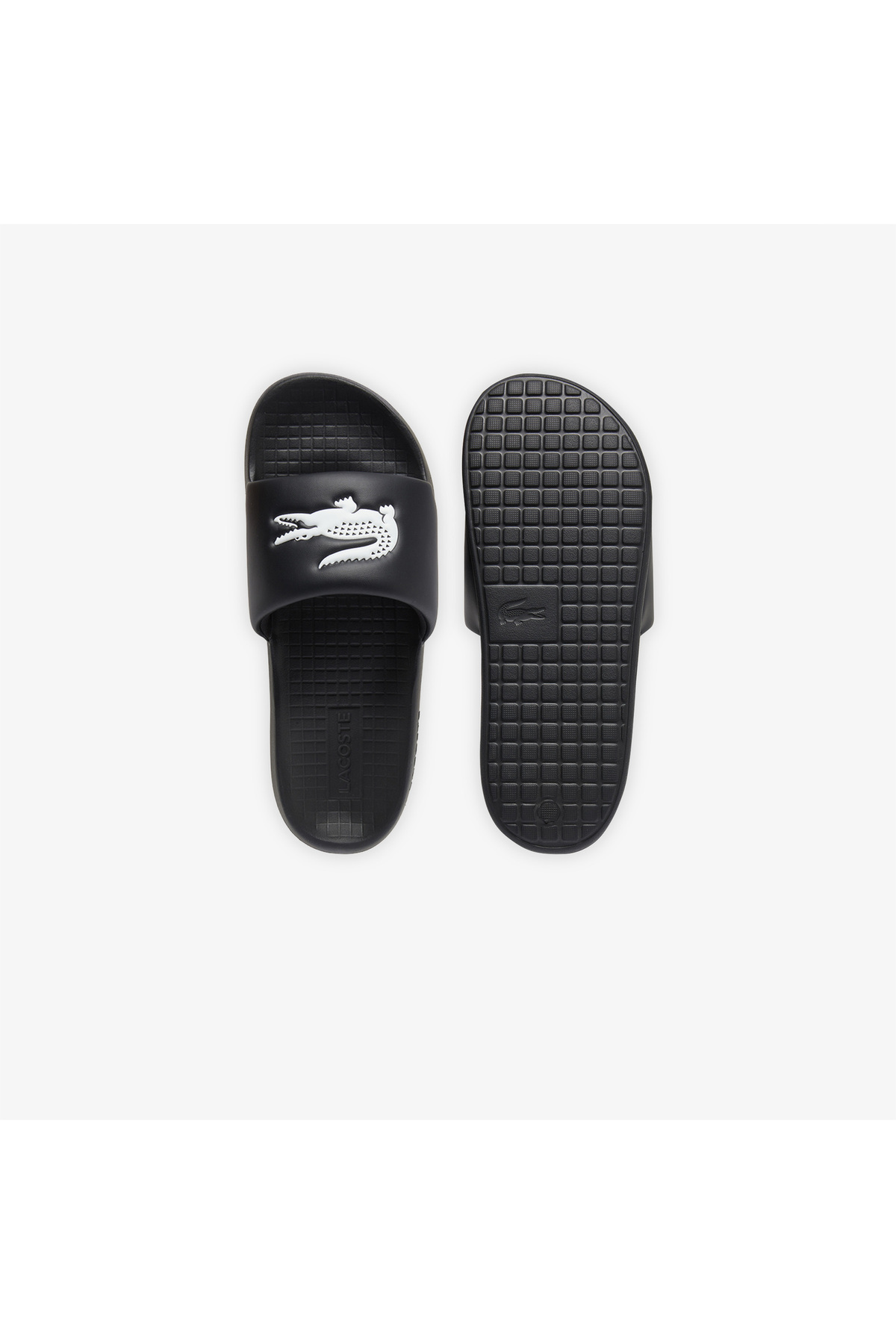 Lacoste Serve Slide 1.0 Erkek Siyah Terlik görsel 4