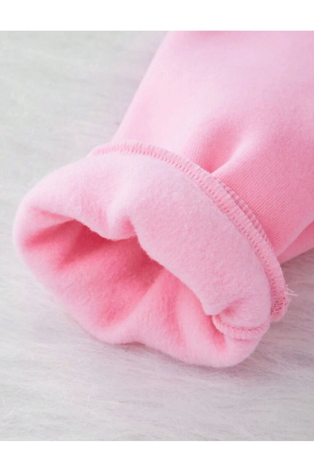 trendgar  Pembe Cherry Good Day Sırt Baskılı Kapşonlu Kanguru Cep Sweatshirt Hodie - Görsel 4