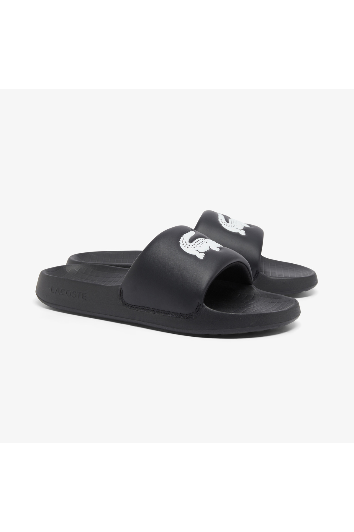 Lacoste Serve Slide 1.0 Erkek Siyah Terlik görsel 2