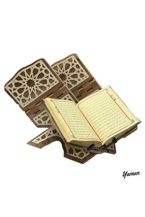 Yaman Hediyelik Payidar Masa Üzeri Rahle Kitap Okuma Standı Masaüstü Ahşap Ku...