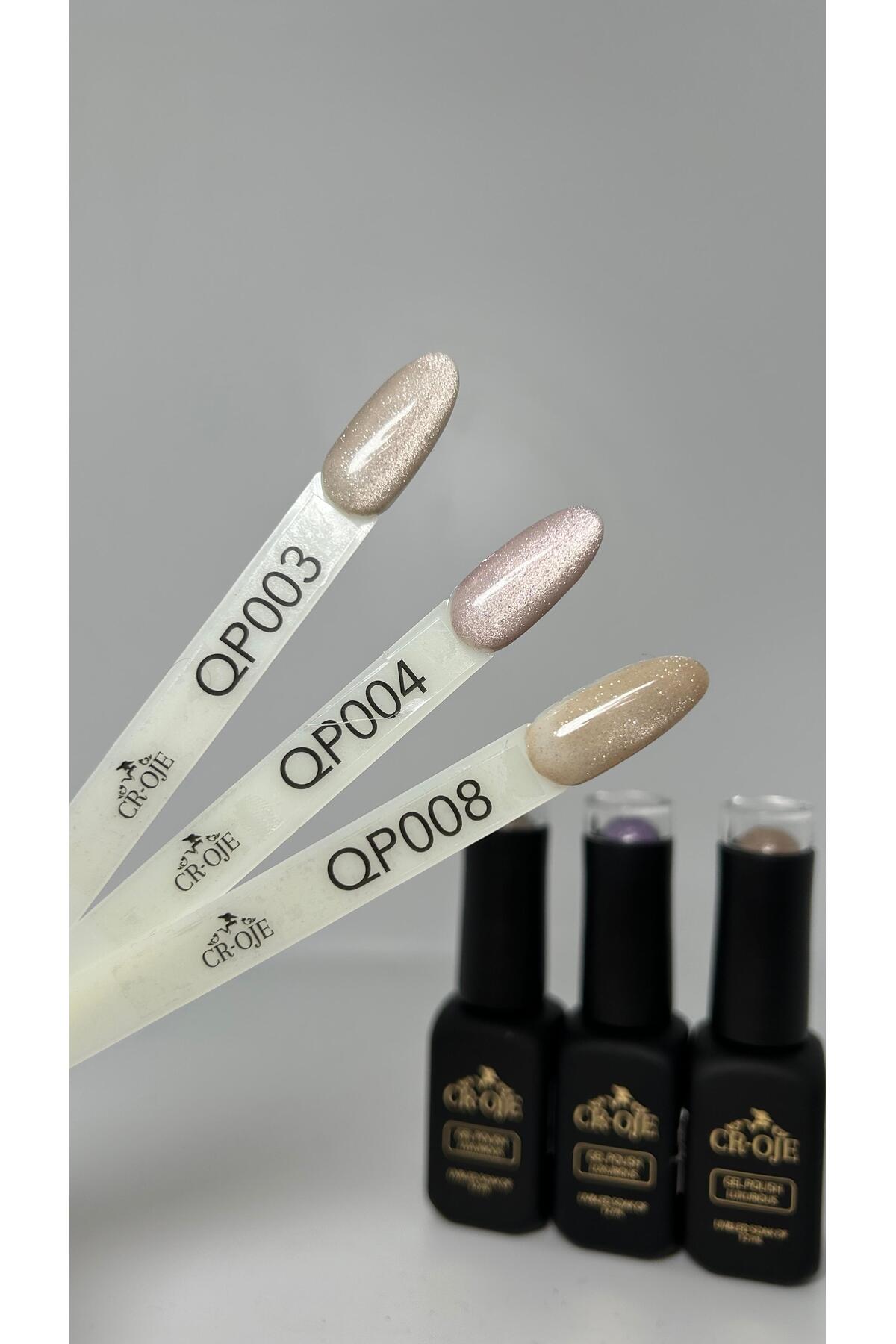 Inci Tanecikli Manyetik Cat Eye / Kedi Gözü- QP008 (5 ML) — رنگارنگ yenicateyeserisi — تصویر 4 از 5