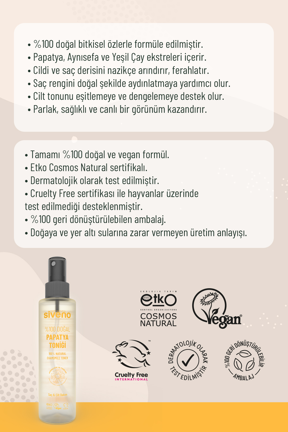 %100 Doğal Papatya Suyu Saç Aydınlatıcı Etkili Arındırıcı Rahatlatıcı Saç ve Cilt toniği 150 ml — MSIV-000197 — تصویر 7 از 8