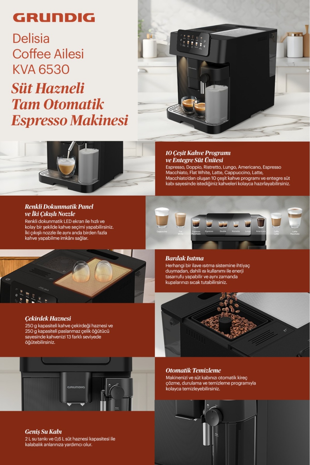 KVA 6530 Tam Otomatik Espresso Makinesi 2