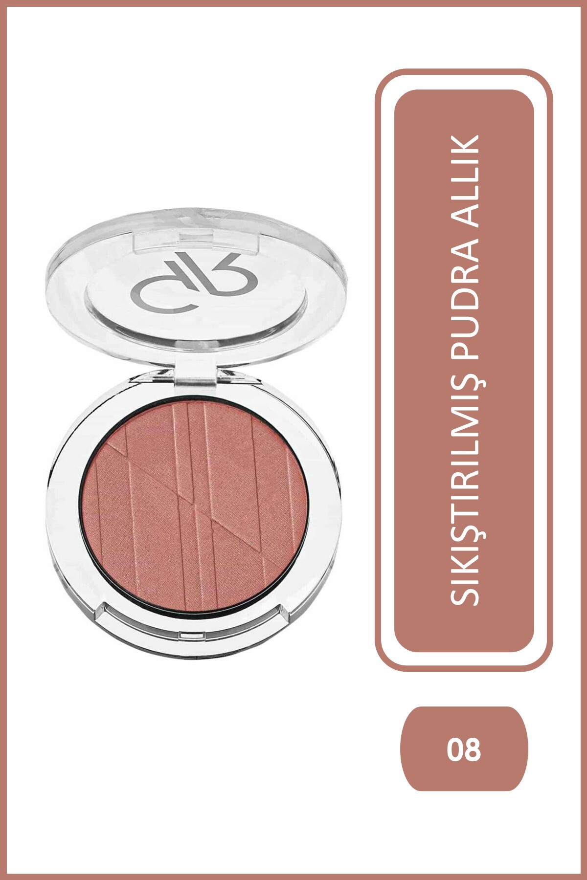 Golden Rose رژگونه پودری - 08 مرجانی رز - رژگونه — تصویری PGPB