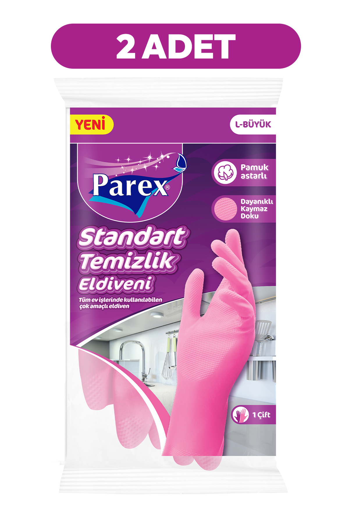 Parex Standart Eldiven Büyük Boy İkili Set
