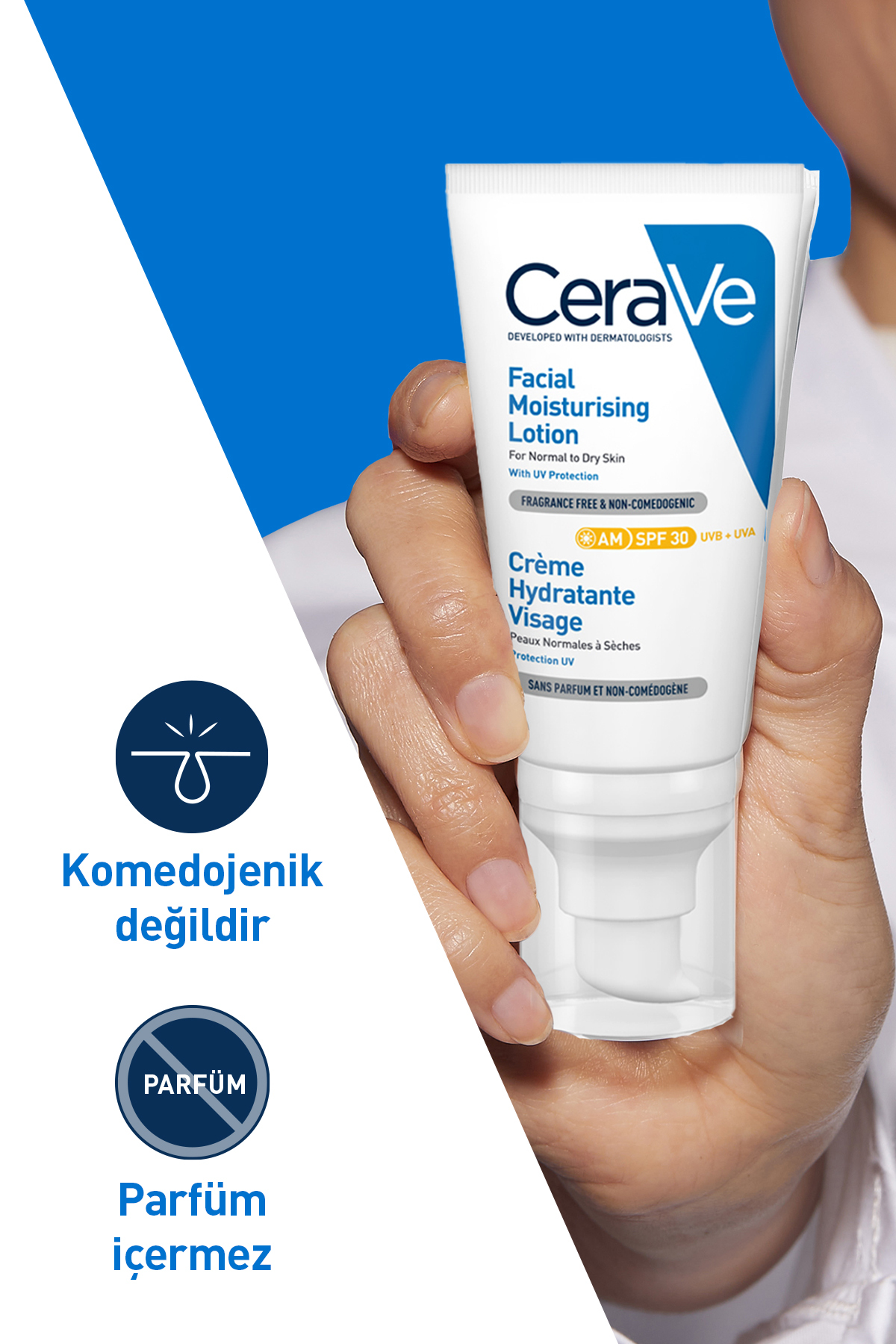 کرم صورت   CeraVe | SPF30 اورجینال - تصویر 3